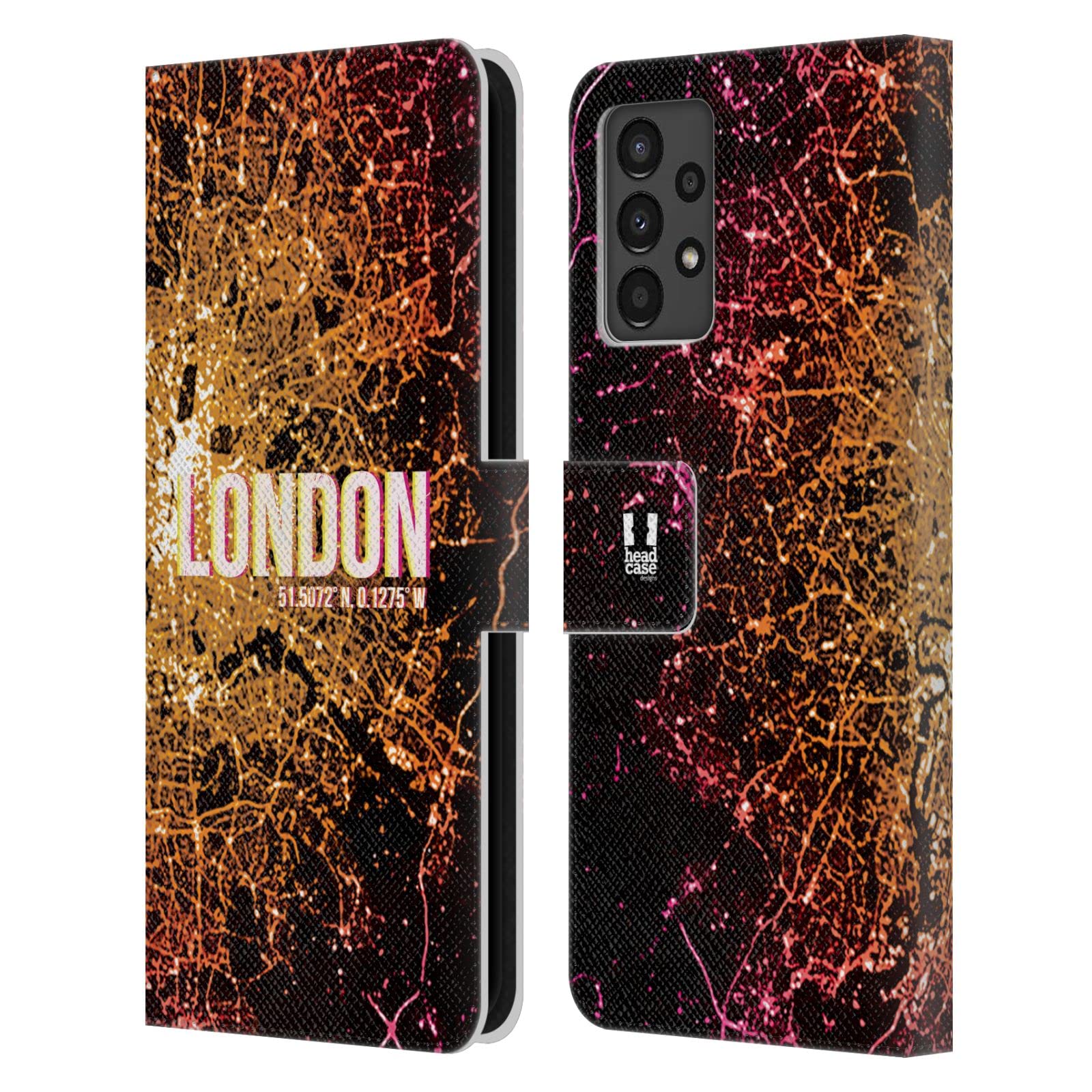Étui Portefeuille Samsung Galaxy A13 (2022) Head Case Designs Cuir - 7