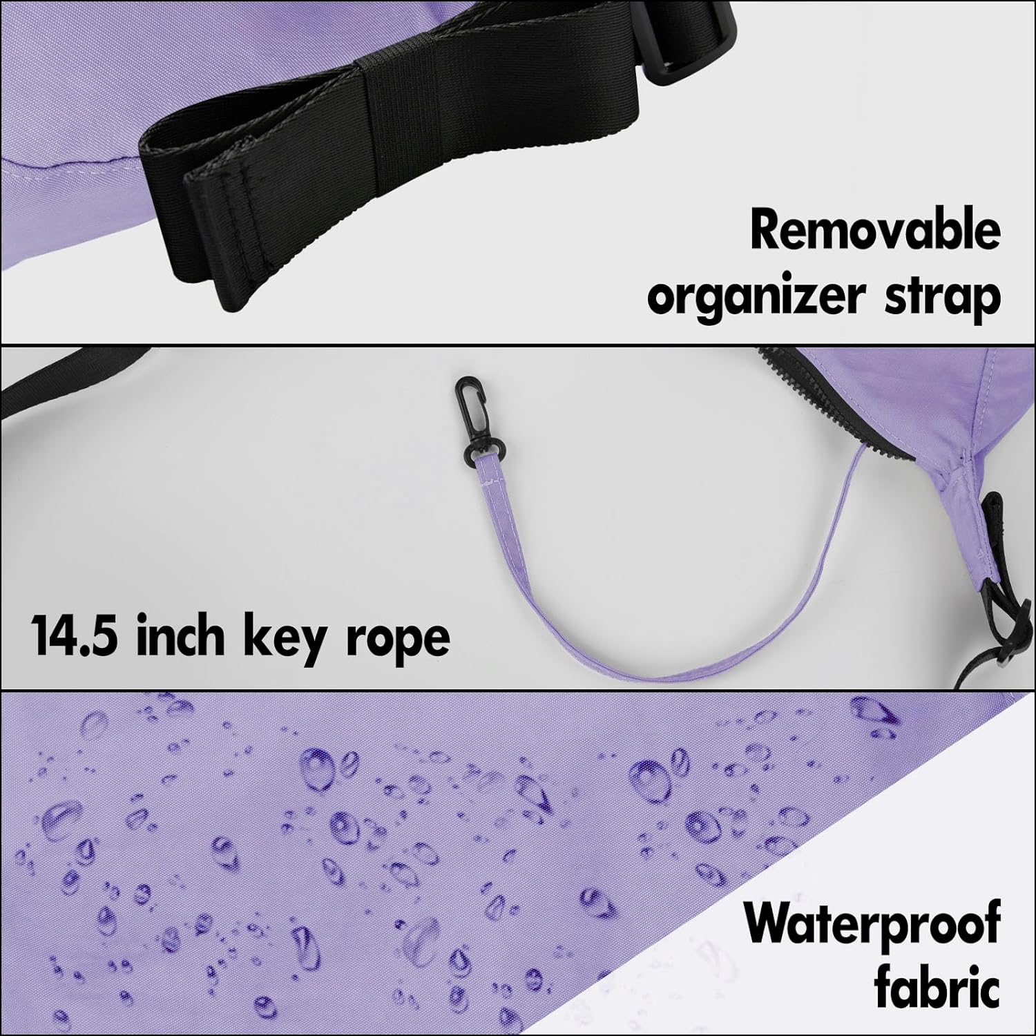 Medium Nylon Crossbody Crescent Bag: Slouchy Style Shoulder Casual with Adjustable Strap - Image 4