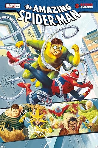 Trends International Marvel Comics - Spider-Man Beyond Amazing - Póster de pared de seis portadas 22375 x 34 pulgadas versión premium sin marco