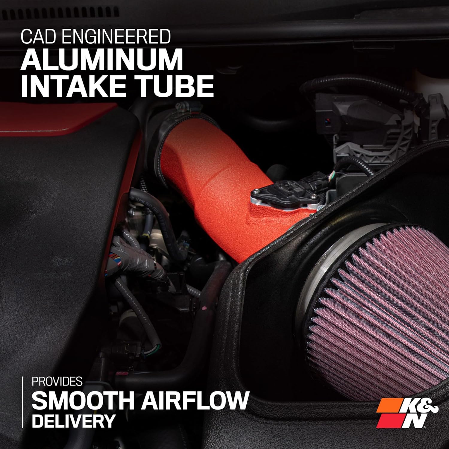 K&N Cold Air Intake System: High-Flow Air Filter, Increase Performance & Acceleration: Compatible with 2023-2025 Acura/Honda: Integra, Type S, Civic Type R, 69-1511TWR