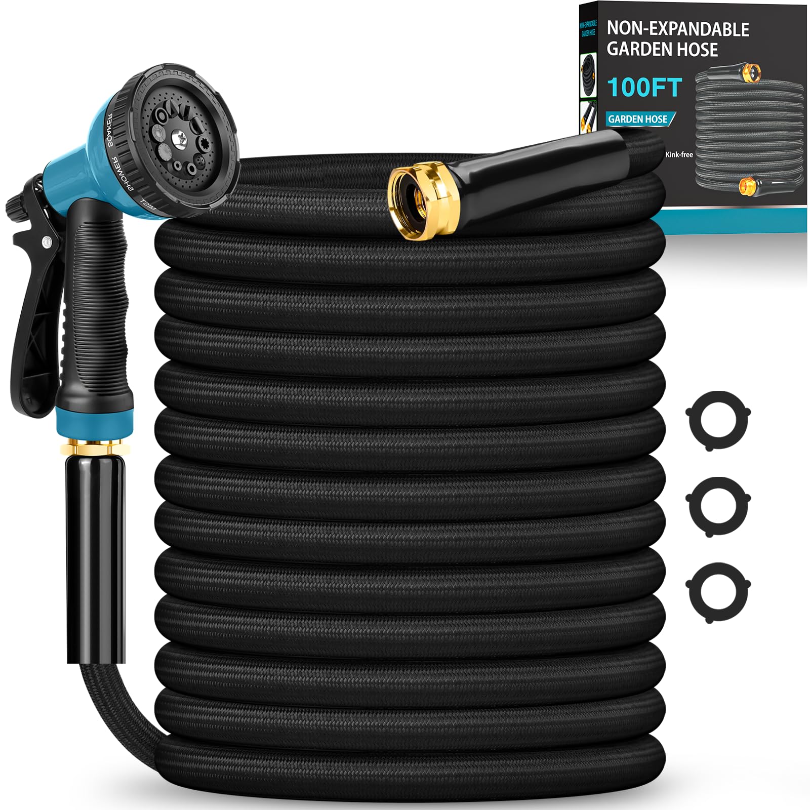 Toolasin 100ft Garden Hose