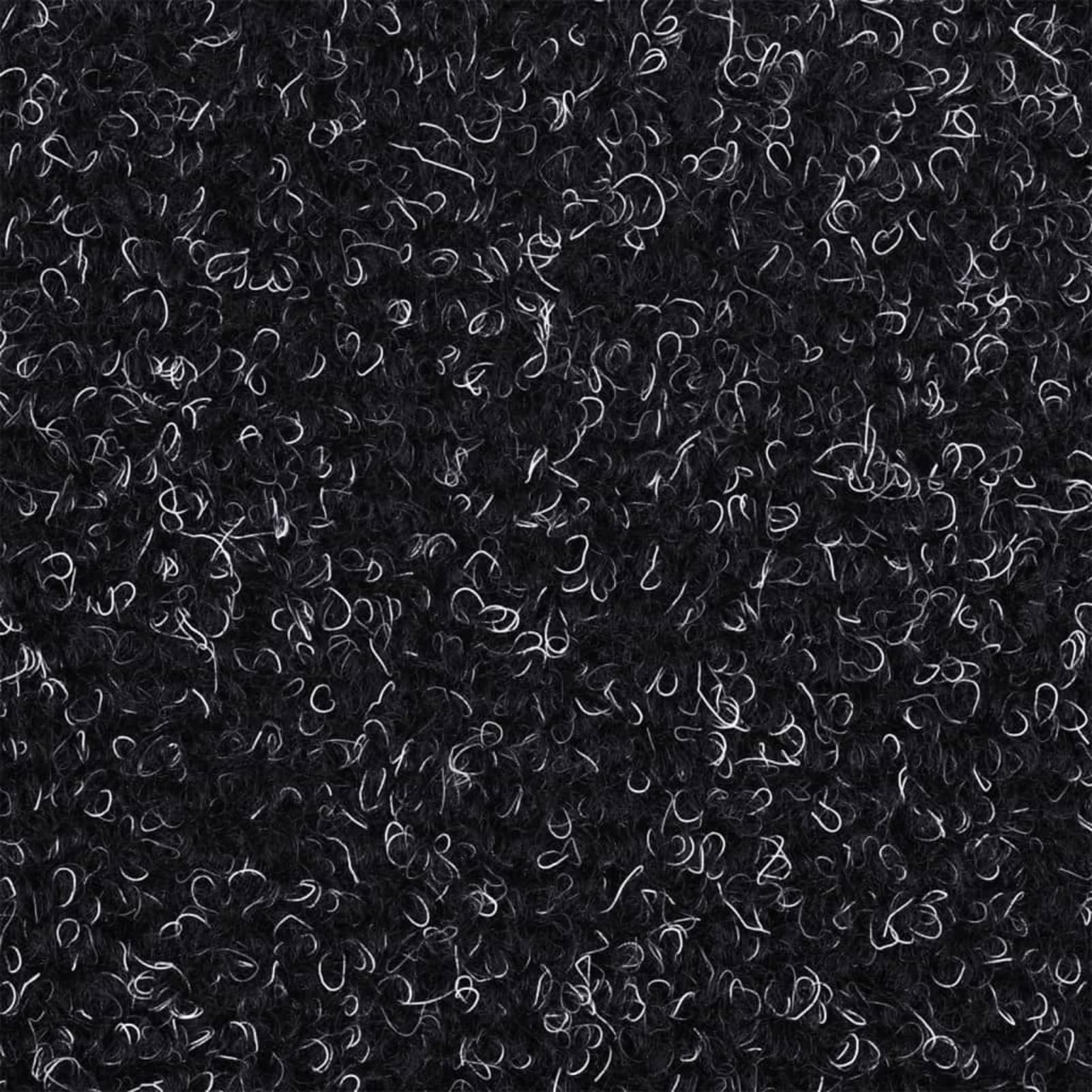 Tidyard Tapis autoadhésifs de marches 10 pcs Noir 65x21x4 cm Aiguilleté, Tapis Escalier Tapis de Sécurité pour Sol Protection, Aînés et Animaux