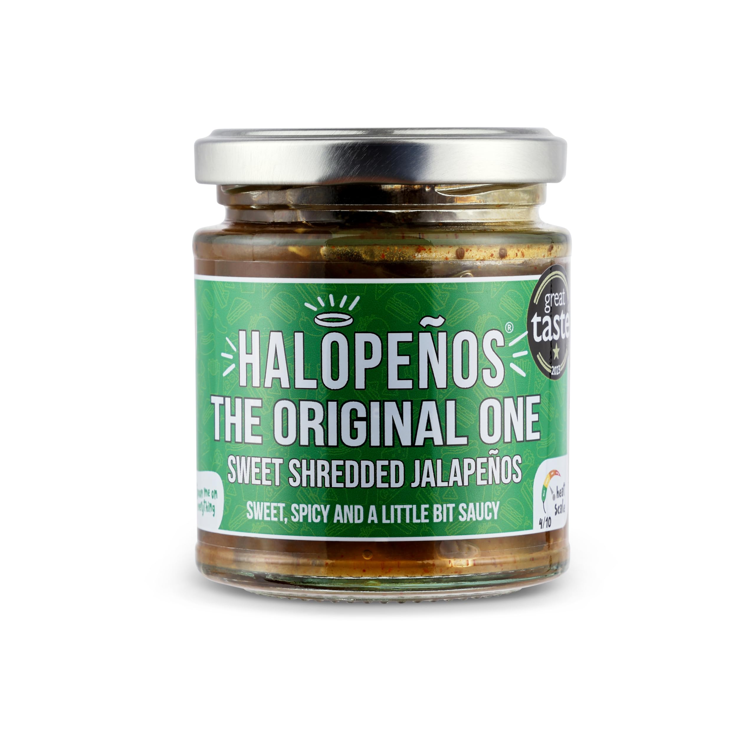 HalopenosOriginal Shredded Jalapenos, 200g Jar