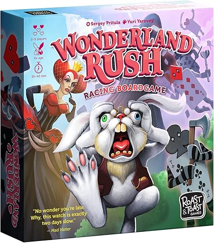 Wonderland Rush | Juego de mesa familiar | Juego de mesa para adultos y niños | Juego de mesa de aventura | A partir de 8 años | para 2 a 4
