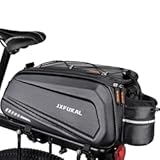 JXFUKAL Bike Bags for Bicycle Rear rack - 9&period;5L&sol;17L&sol;40L Hard Shell Waterproof Bike Ebike Trunk Pannier Saddle Seat Bag Carrier with Reflector&comma; Rain Cover & Shoulder Strap for Commuter Travel Outdoor