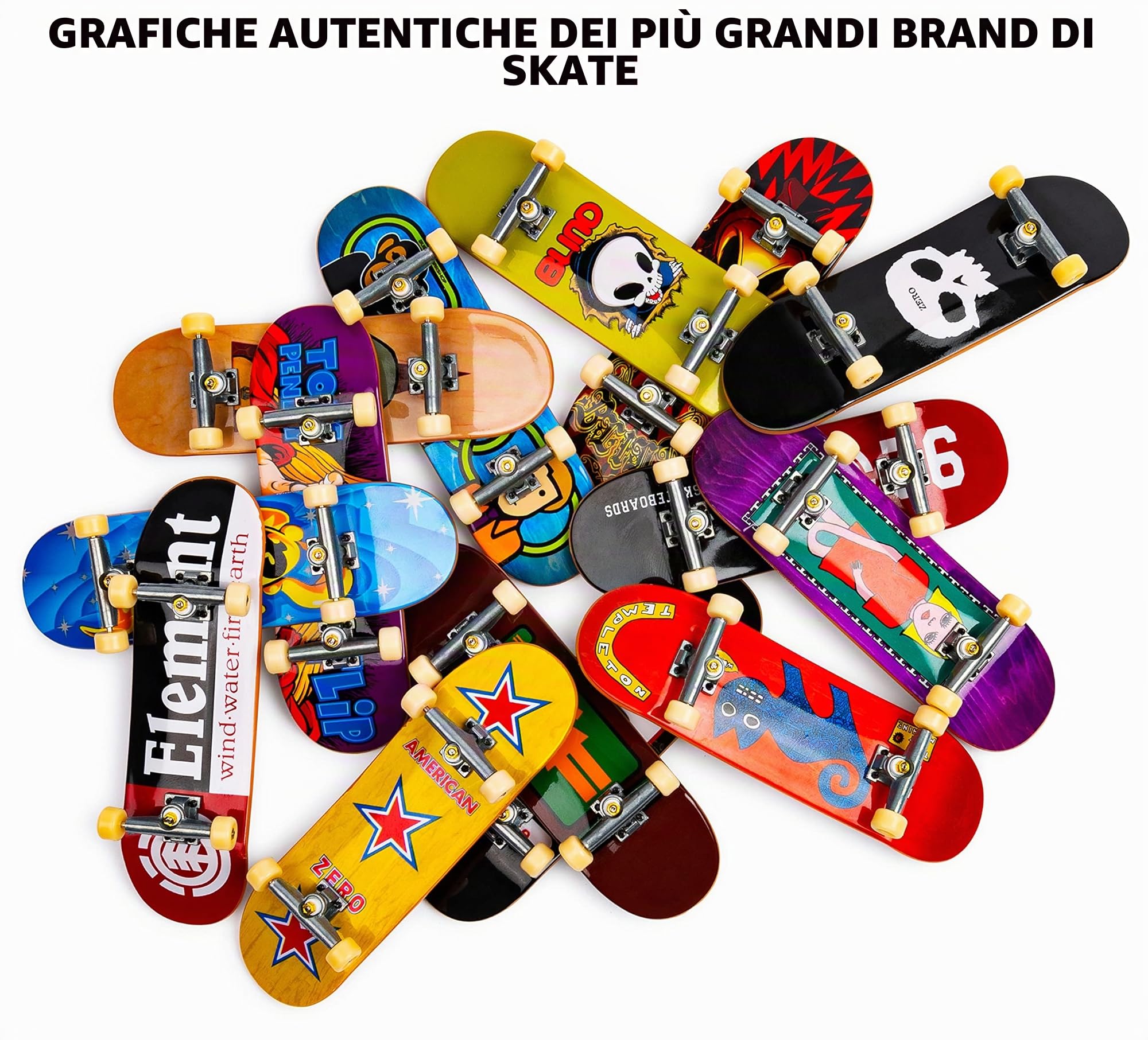 Tech Deck, Fingerboard da 96 mm, Design Autentici, per Bambini, 6+ Anni