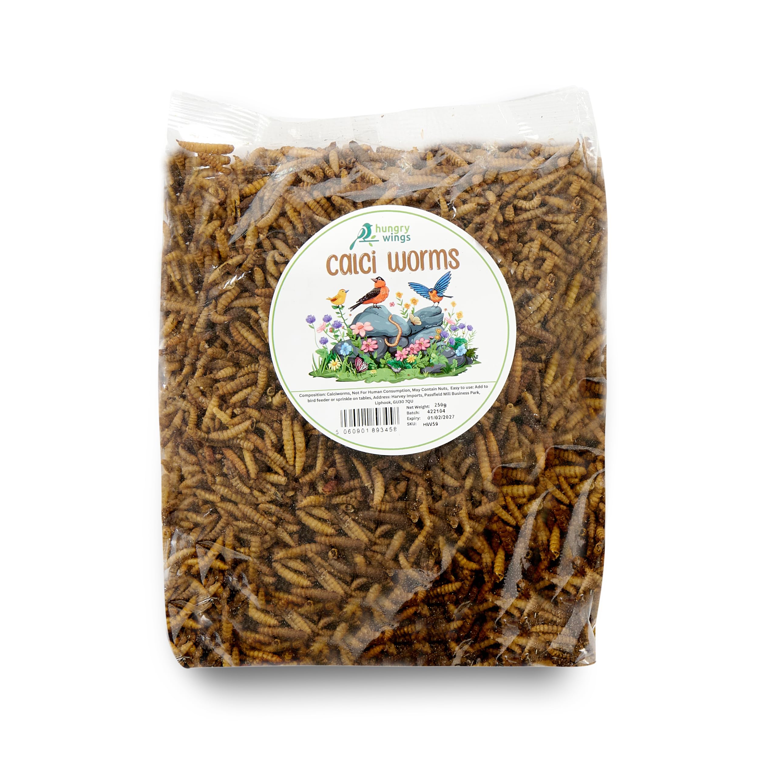 Wild Bird Food (250g, Calci Worms)