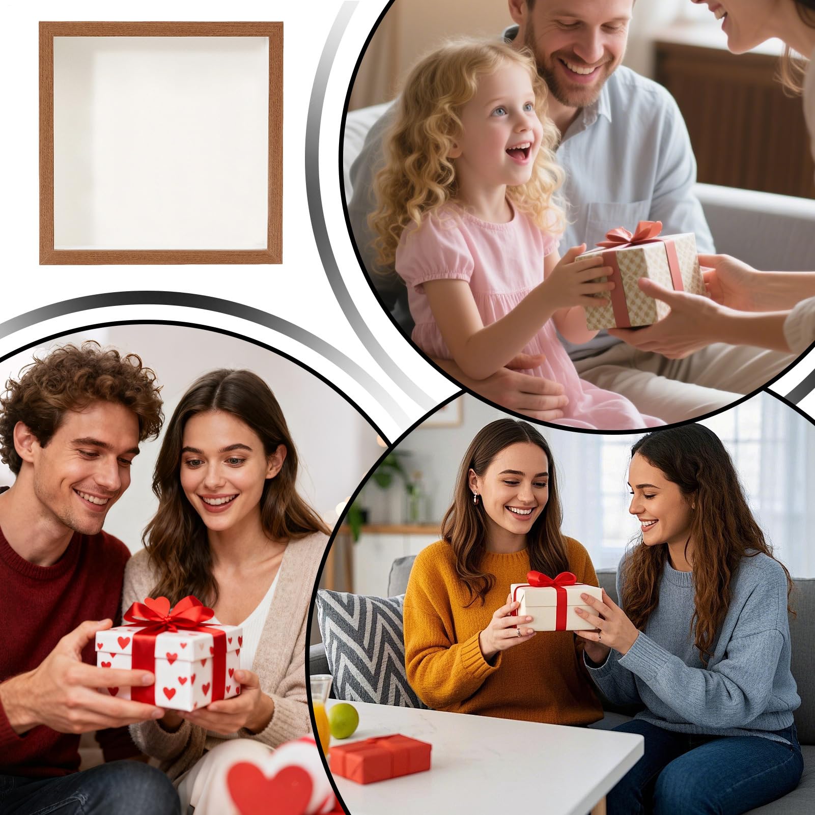 para guardar recuerdos Soporte de Pared Multiusos | Estuche para Souvenirs de Viaje con para billetes, postales, souvenirs, fotos, flores secas, familia y amigos