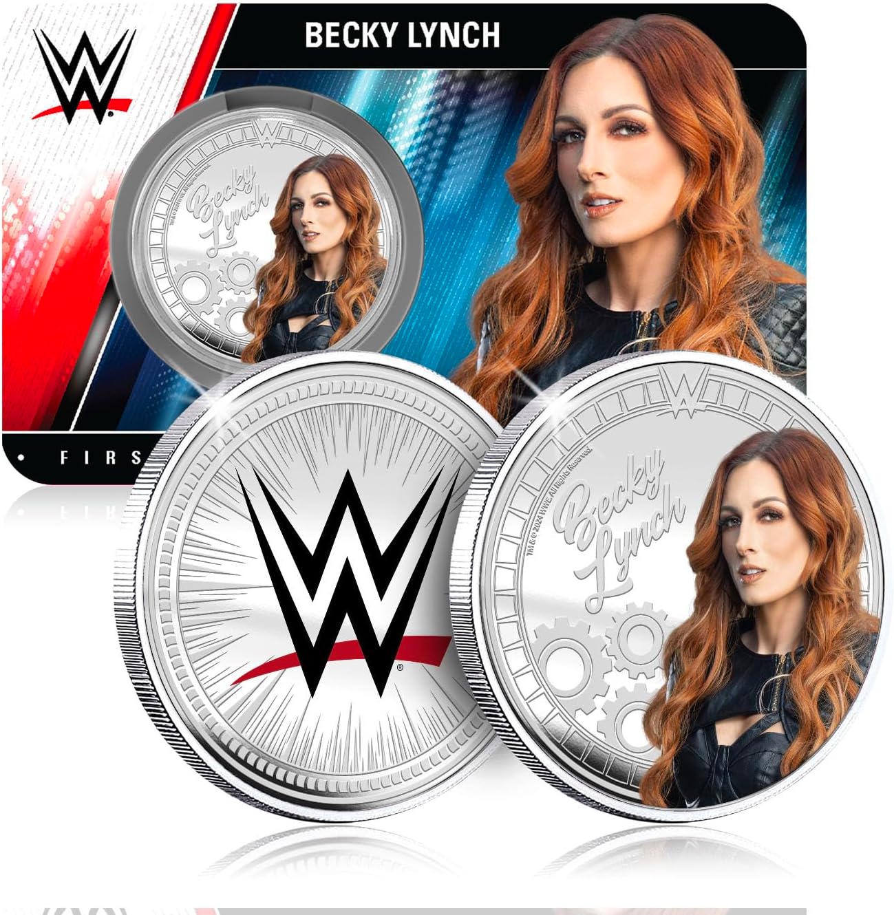 The Koin Club Official WWE Wrestling Collection - Becky Lynch Silver Plated Commemorative Coin