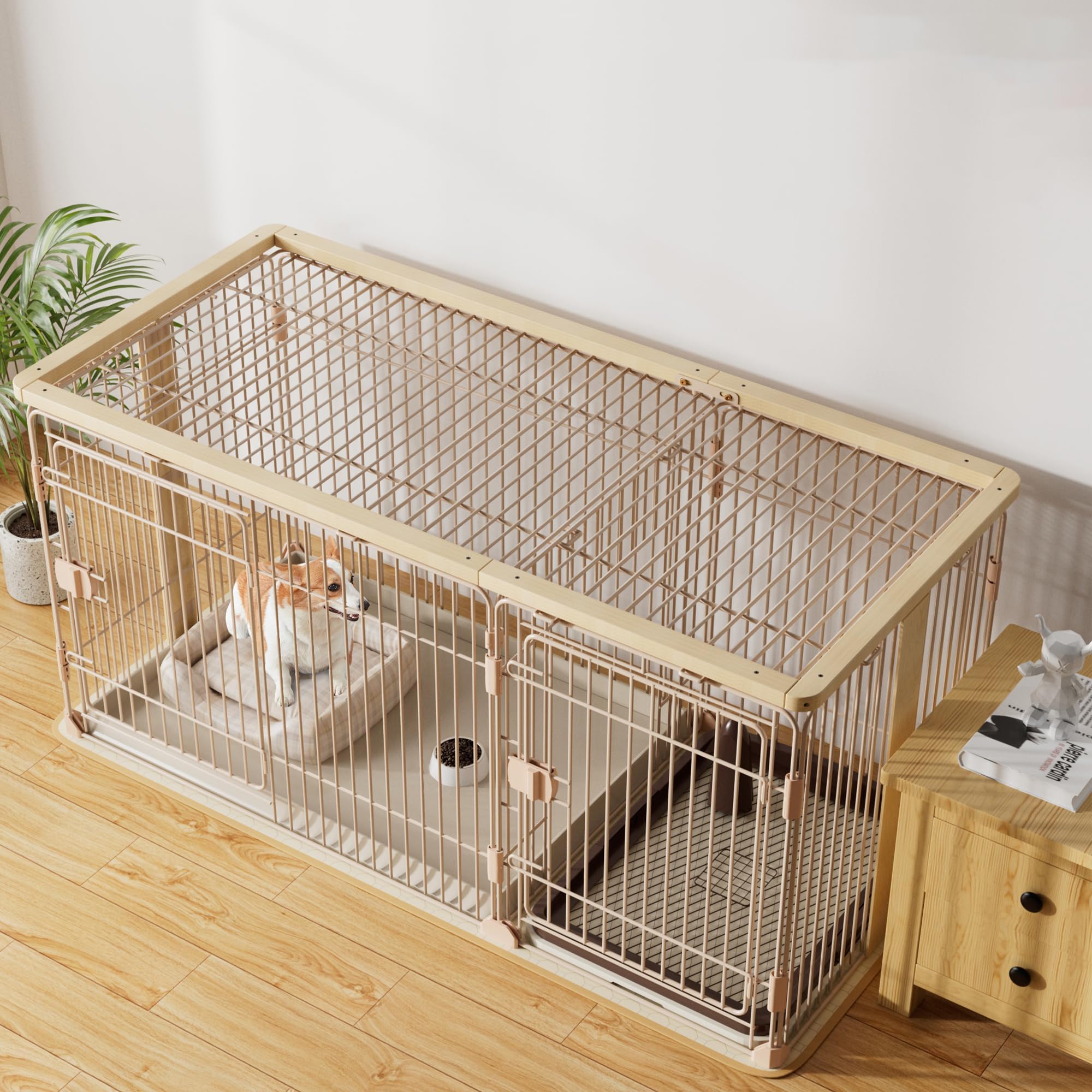 Amazon.co.jp: タピパンダ＼TAPI PANDA 犬 ケージ 屋根付き 脱走防止