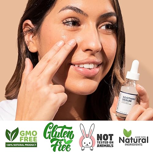 Miniatura 6 de Suero facial calmante - Reduce arrugas, líneas finas, manchas de la edad - Solución suave para el cuidado de la piel