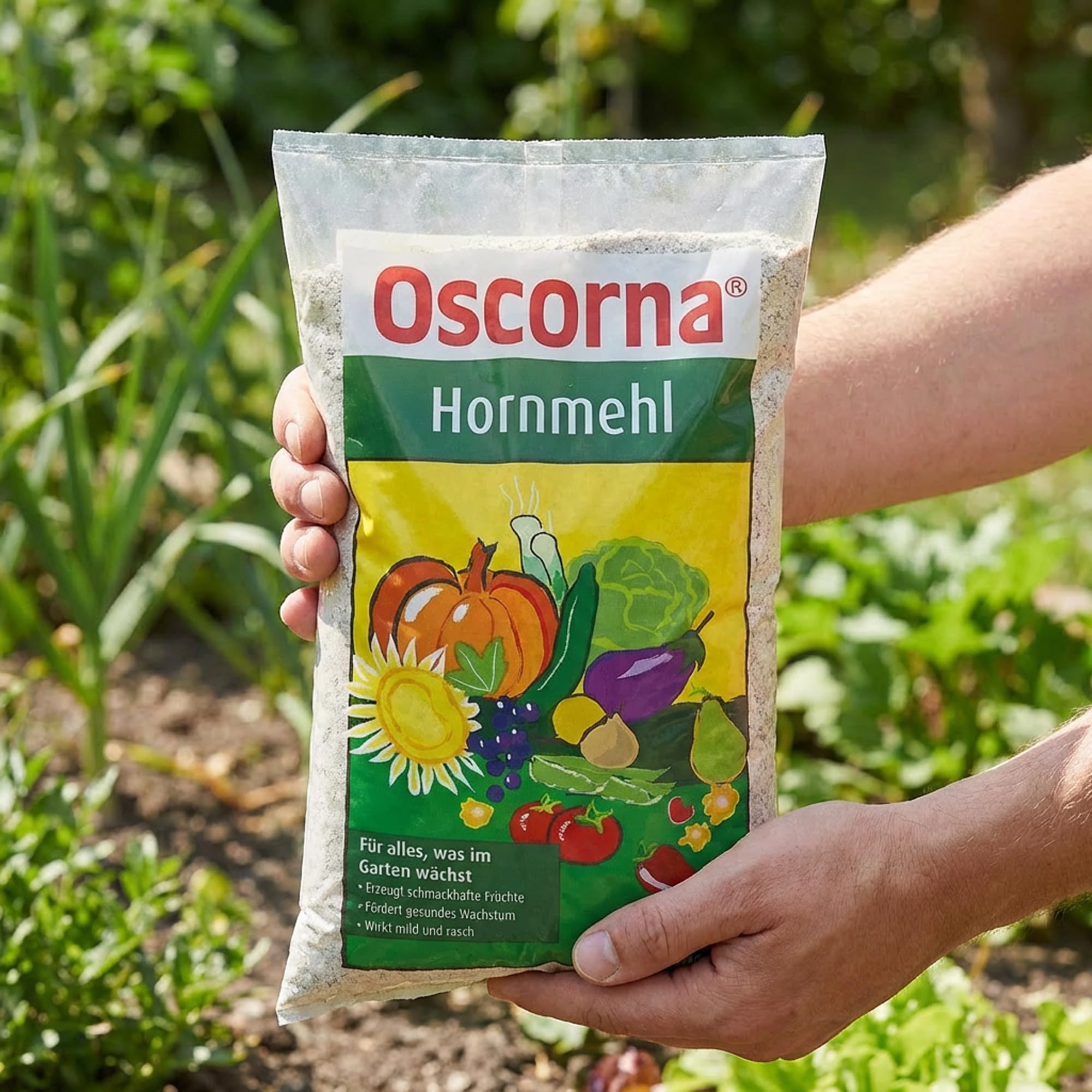 ELITE BBQ kompatibel mit Oscrona Hornmehl 2 Sack je 5 kg Organischer Dünger Stickstoff Dünger Natürlicher Bodenverbesserer Gemuse