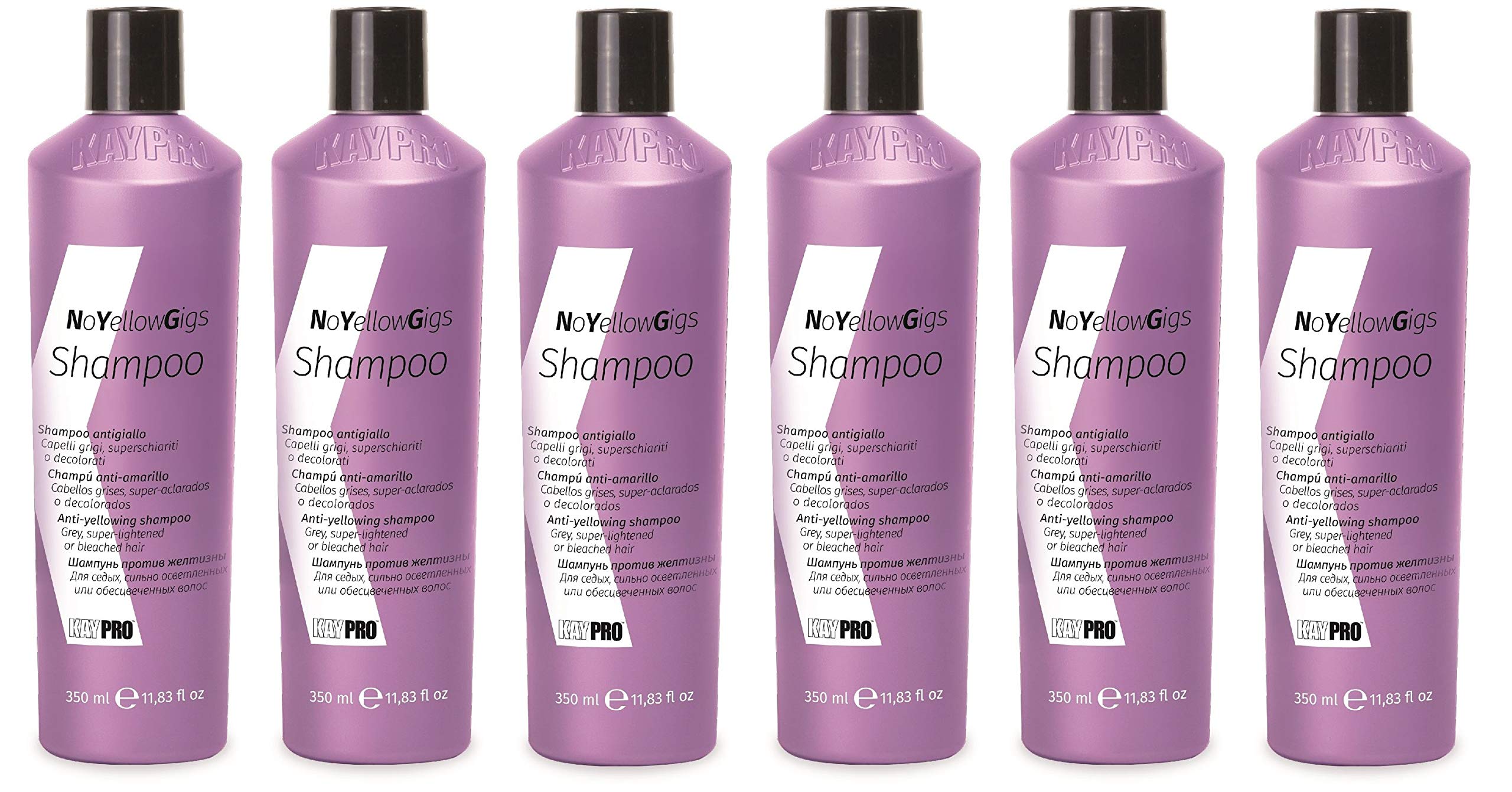 6er Gigs Shampoo No Yellow Kay Pro gegen Gelbstich 350 ml