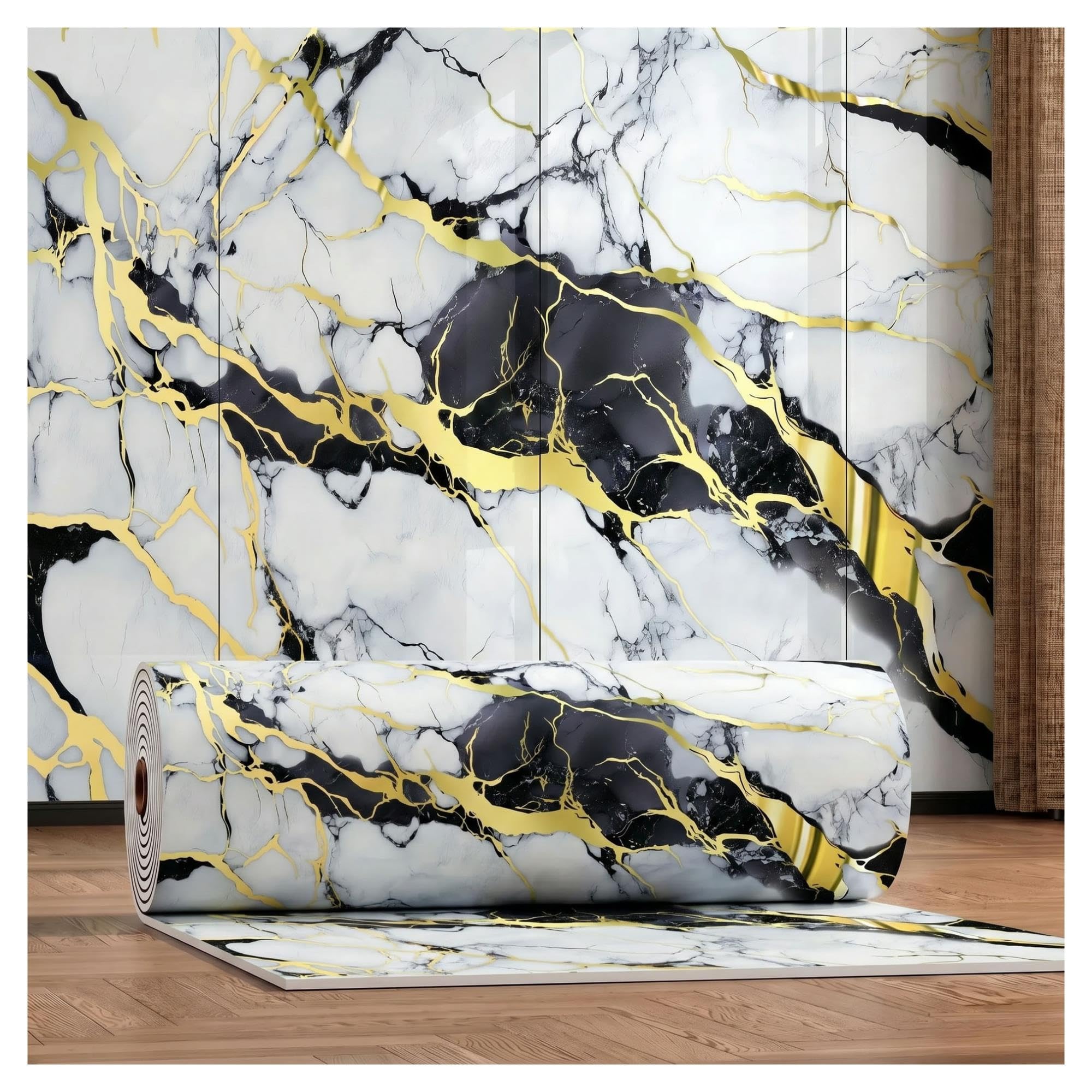 Peel and Stick Stone Vein Wall Panels Waterproof Backsplash Tile