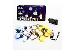 Twinkly App-Controlled LED Bulb Outdoor String Lights