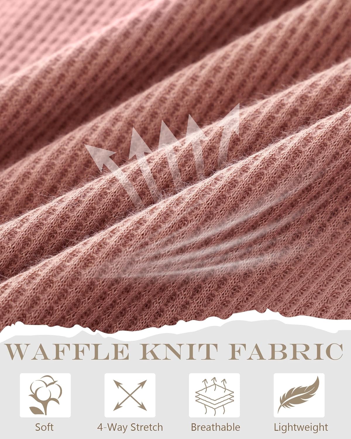 Riyiper 3 Pack Womens V Neck T-Shirts Short Sleeve Waffle Knit Oversized Loose Fit Casual Summer Tees Basic Tops - Image 5