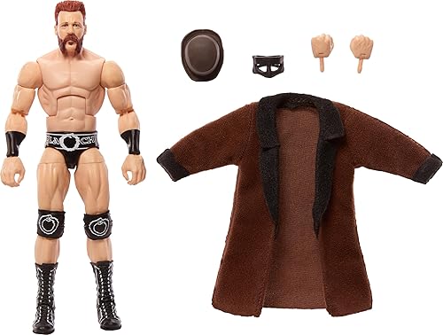 Mattel WWE Elite Collection - Juego de figuras de acción y accesorios, Sheamus coleccionable de 6 pulgadas con manos intercambiables, equipo de