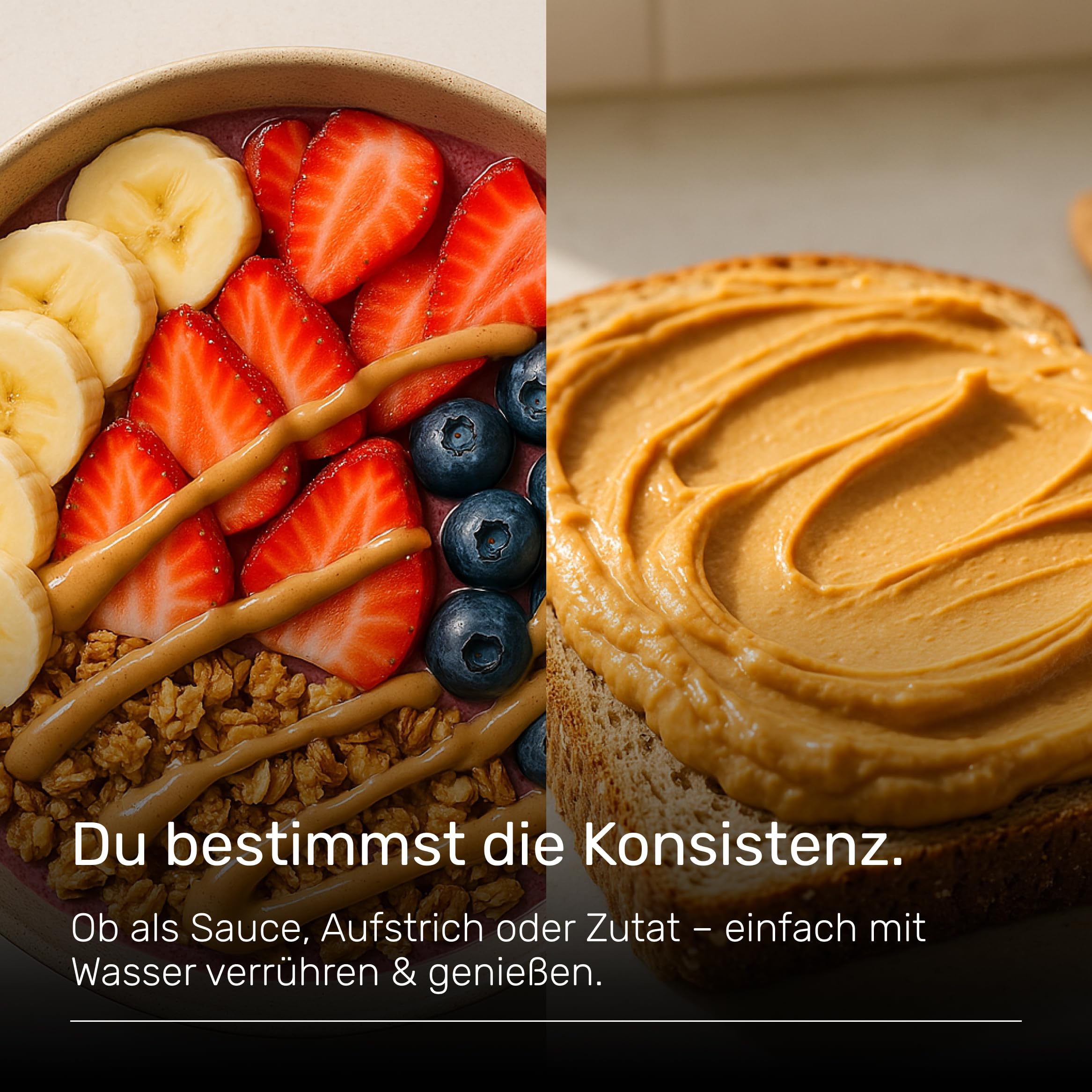 Erdnussbutter light Pulver 1 kg / 1000 g - Powdered Peanut Butter 85% weniger Fett, ohne Zucker I Peanut Creme mit leckerem Geschmack, Wehle Sports - Verpackung kann variieren