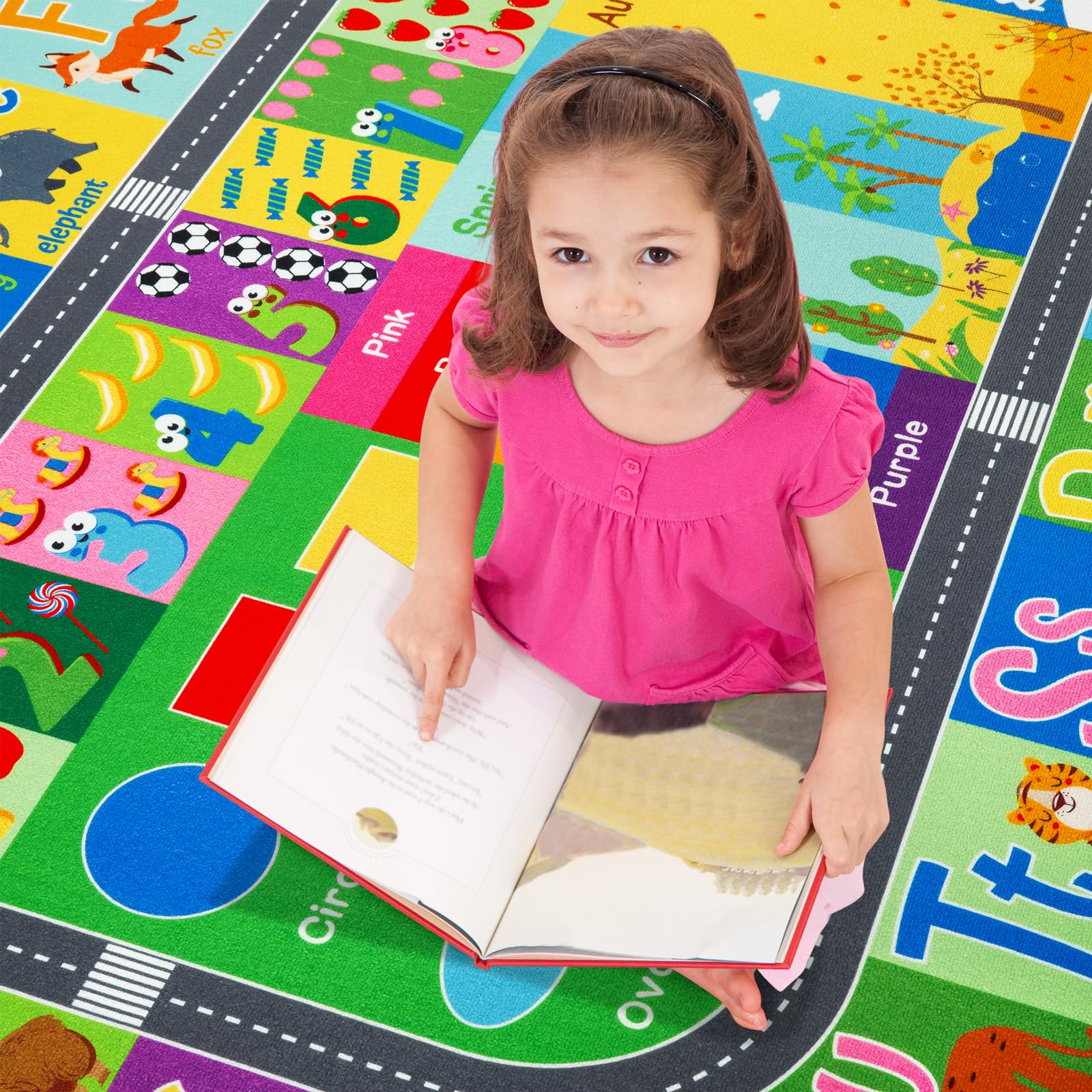 Snapklik.com : Kids Educational Rug, Kids Collection Area Rug For ...