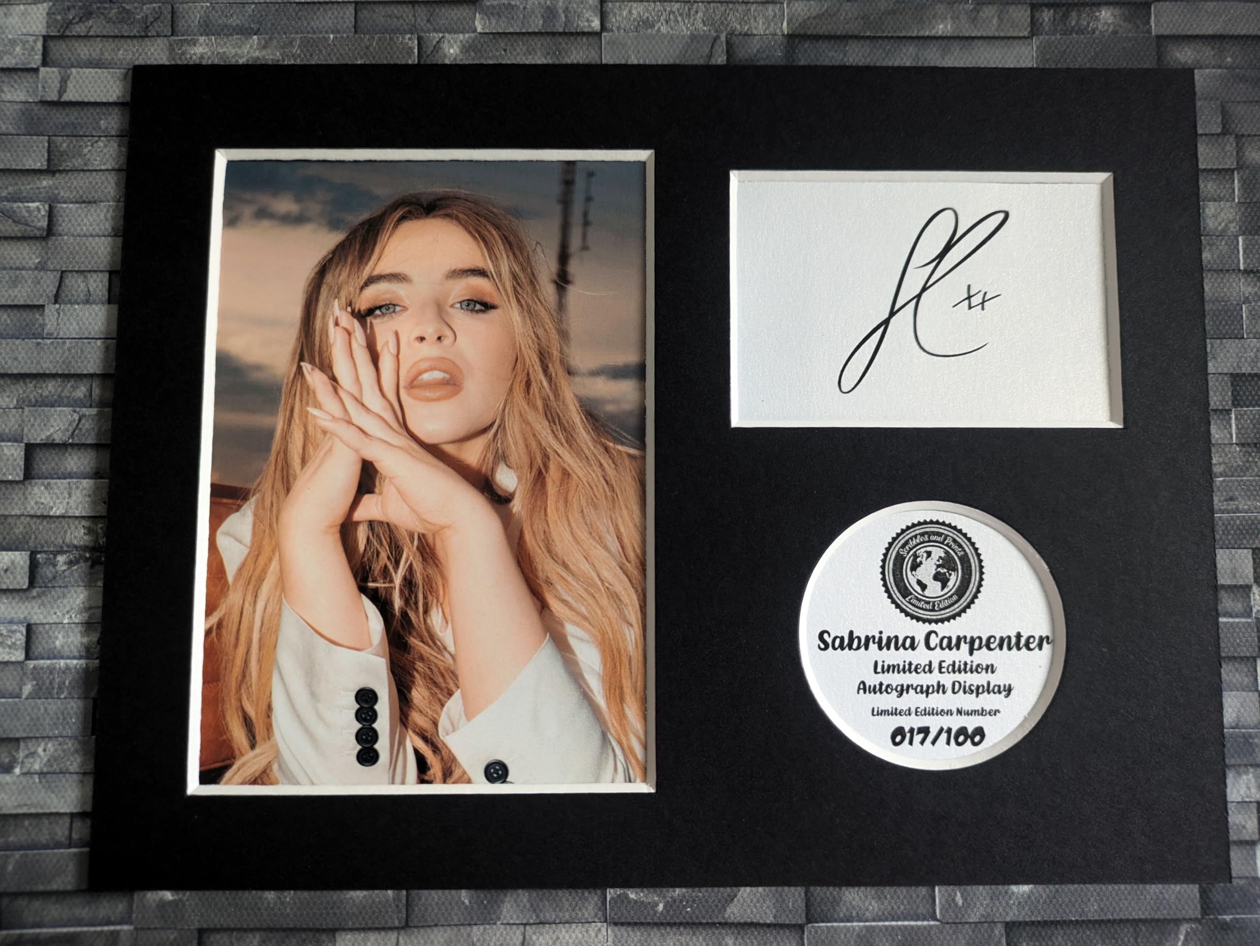 Havoc - Sabrina Carpenter Limited Edition Signed Autograph Display