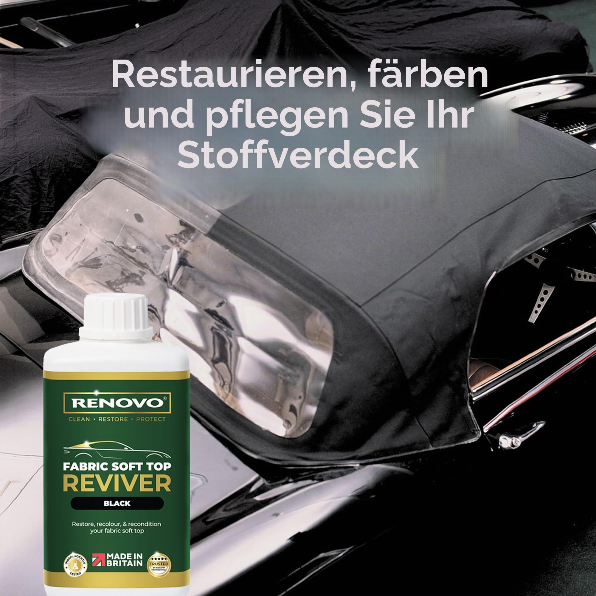 Renovo Reviver - Farbstoff Haube (Schwarz), 1 l (1er Pack), 1 Liter