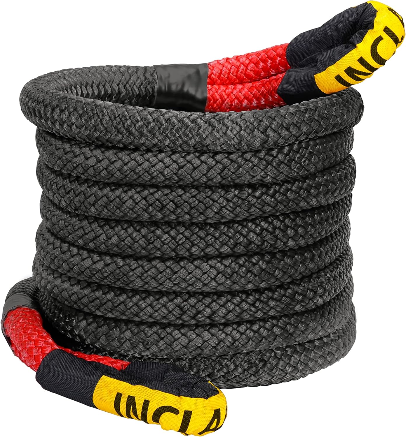 INCLAKE 7/8" x 30ft Recovery & Tow Rope, Energy Recovery Rope (28660 Lbs