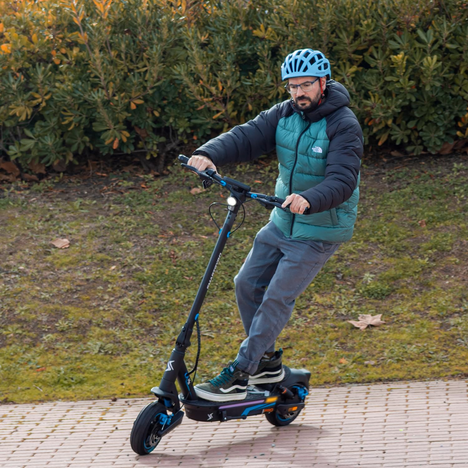 smartGyro K5 PRO - Patinete eléctrico de 48V 1000W, 15.000 mAh, Suspensiones Delanteras y Traseras, Display Multifunción, Ruedas de 10 Neumáticas (Black 1000w 15Ah)