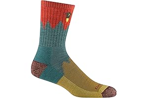 Darn Tough Men's Number 2 Micro Crew Midweight Teal Dress Socks (Style 1974)