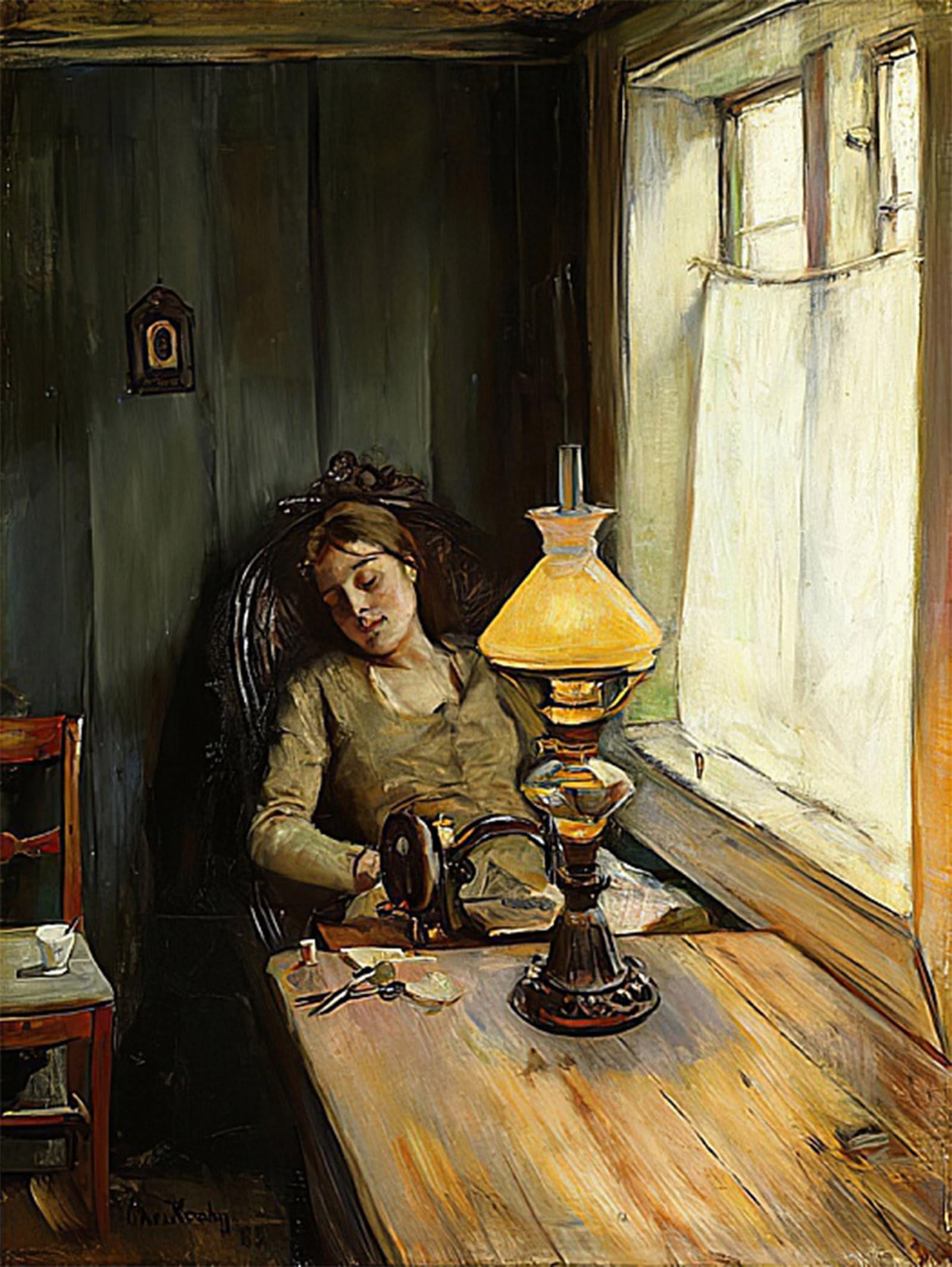 POSTERIIk Famous Animal Posters Vintage Picture Tired by Christian Krohg Modern Wall Decor for Home Decor 60x90cm