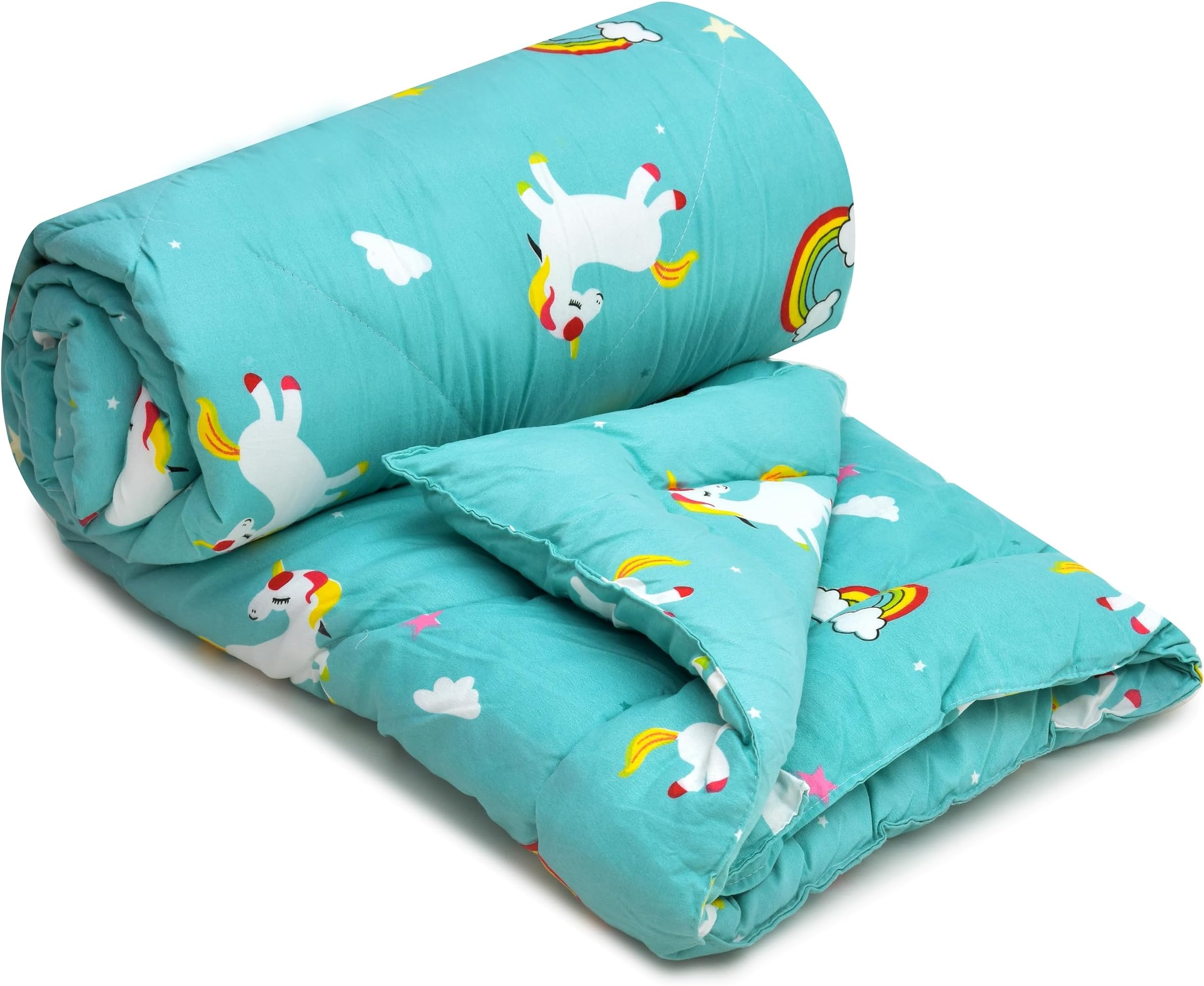 Reversible Kids Comforter Blanket Quilt | Super Soft, All-Season | 150 GSM | 0-8 Years | 60x45 Inches for Kids | Summer & Winter Blanket for Kid Boys & Girls
