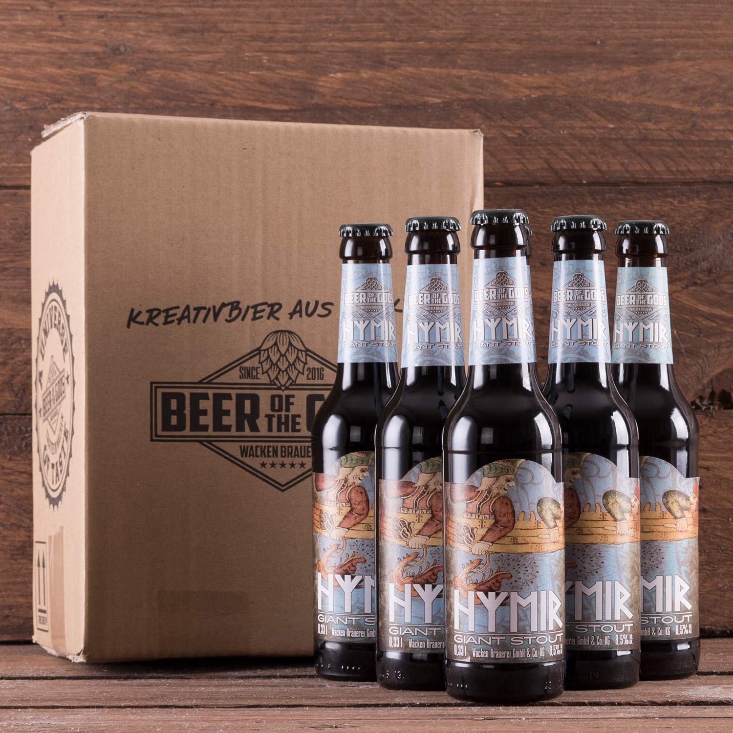 WACKEN BRAUEREI Imperial Stout - HYMIR - Craft Beer, 6 x 0,33 l