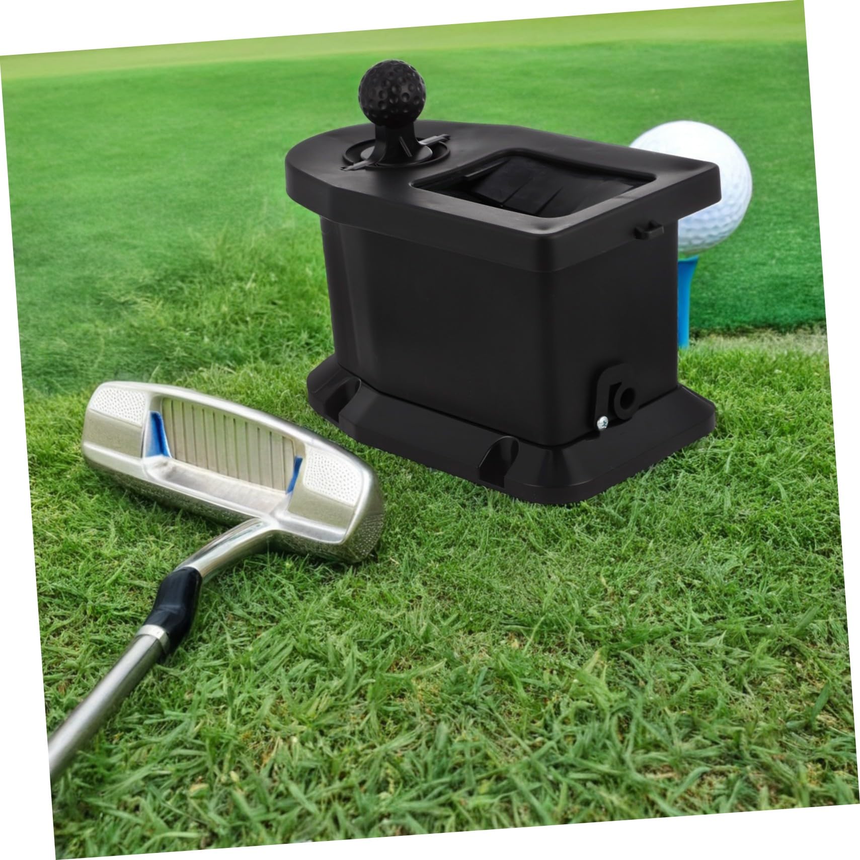 Limpiador de Palos y Lavador de Bolas de Golf Manual Herramienta Portátil para Limpieza Ecológica Fácil para Carrito de Golf y Accesorios Negro