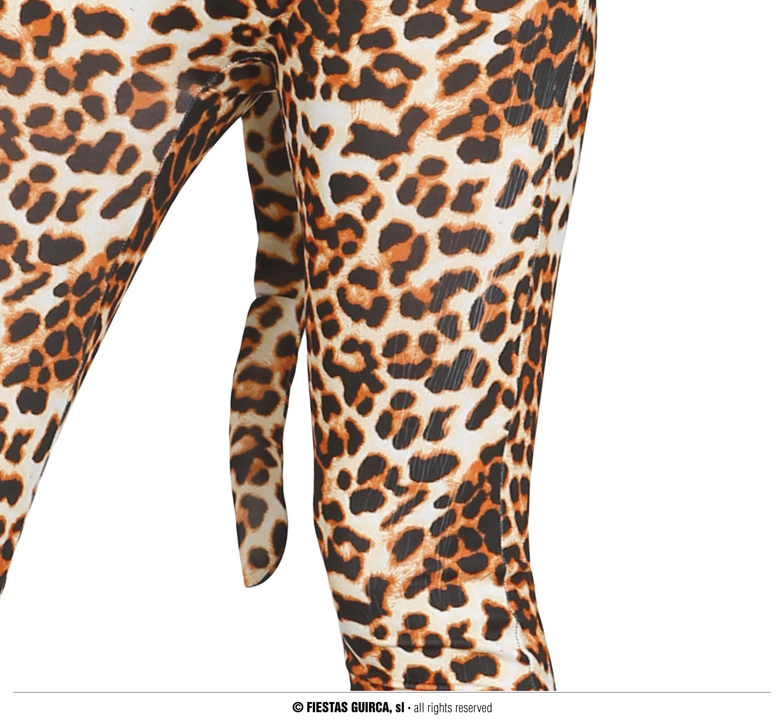 FIESTAS GUIRCA | Costume da Leoparda per Donna - Tuta, Coda e Cerchietto - Costumi Animali per Addii al Nubilato, Halloween, Carnevale e Feste in Maschera