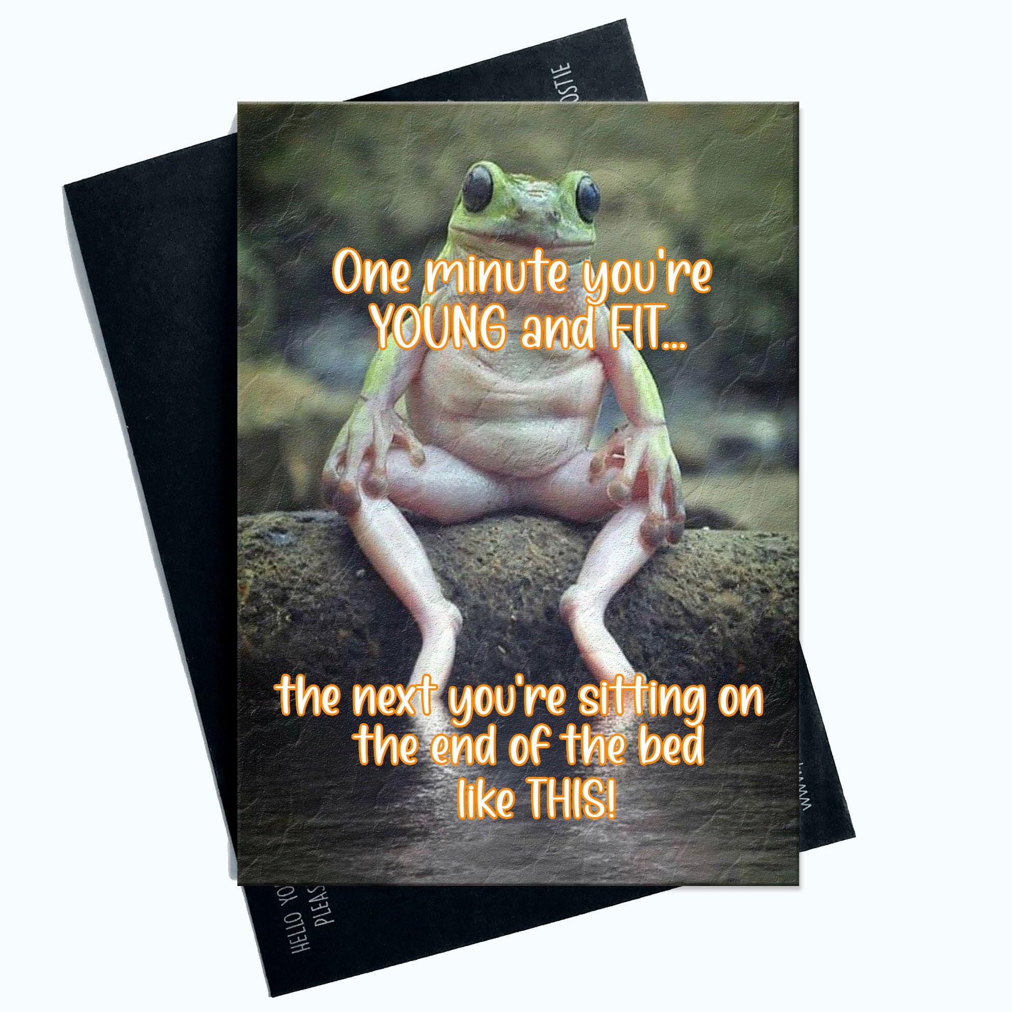 Peachy Antics Funny Birthday Card For Him For Her Joke Card Happy Birthday Card One Minute You're Young And Fit Birthday Card SP167