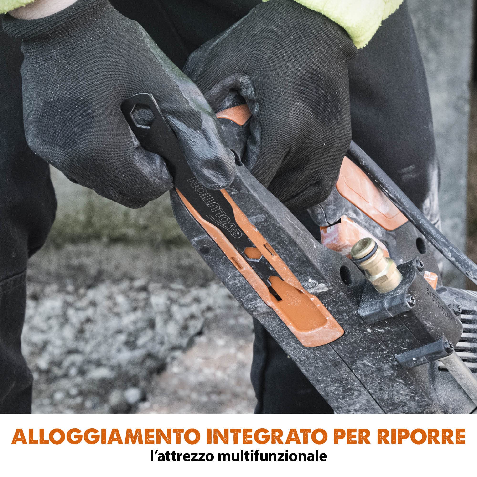 Evolution R300DCT+ 300 mm Sega da cemento - Motore da 2.400 W, non a benzina, capacità di taglio 115 mm, lama diamantata premium inclusa, troncatrice, troncatrice per ferro
