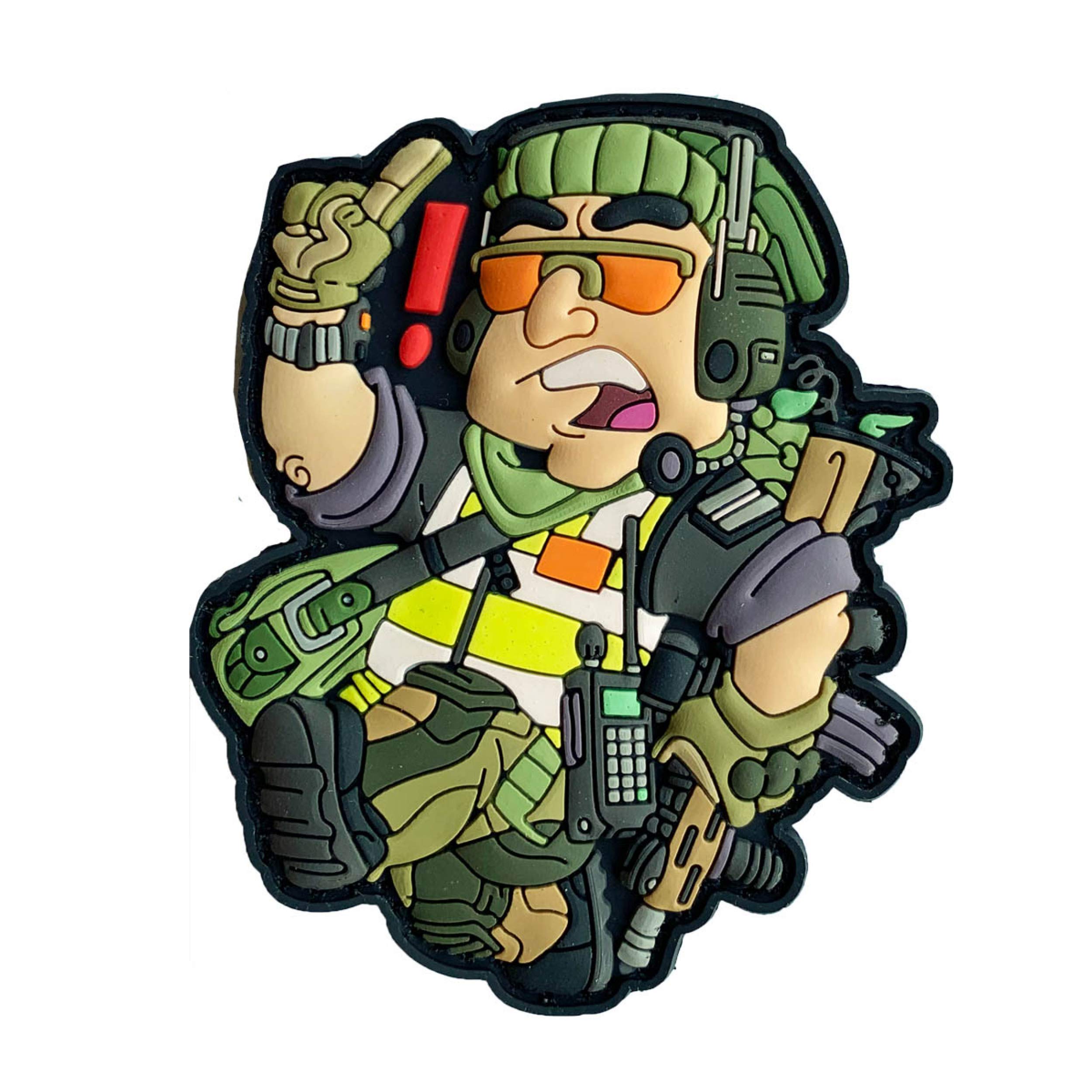 TACOPSGEAR BB Heads Airsoft Marshall #6-3D PVC Patch