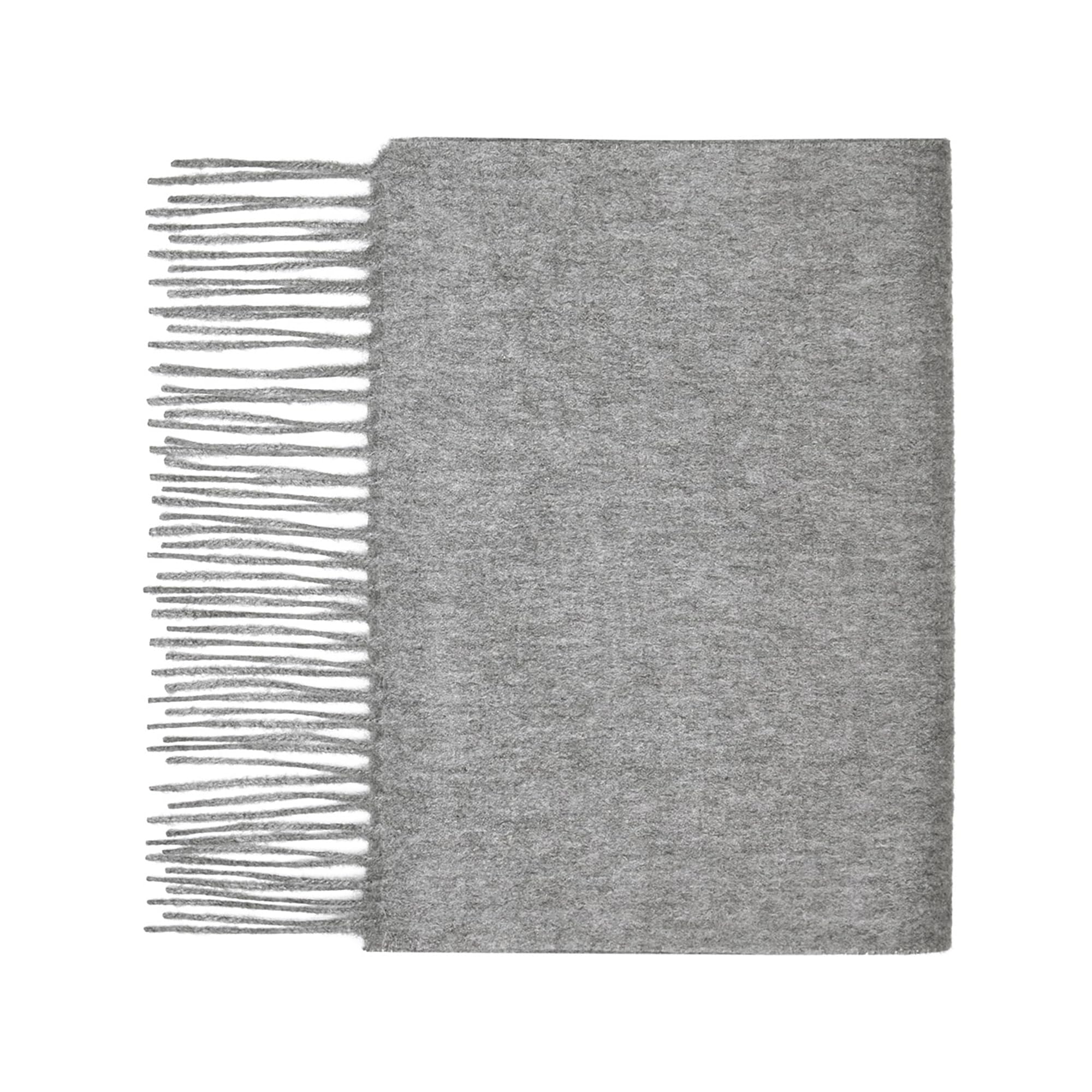 100% Cashmere Plain Scarf by Lona Scott (Grey)