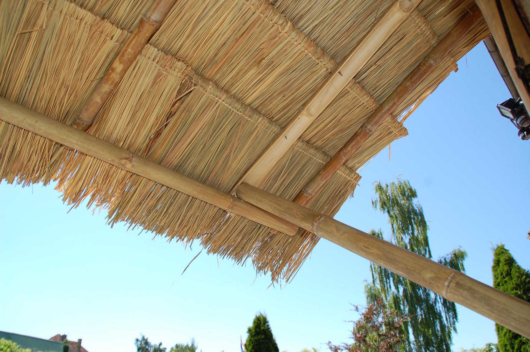 Palmdach Paneele Palmschindel Palmenblätter | Nachhaltiges Naturmaterial | Wetterfest Regendicht und Langlebig | Innen- und Außenbereich | ca. 148 cm x 80 cm | 10 Stück