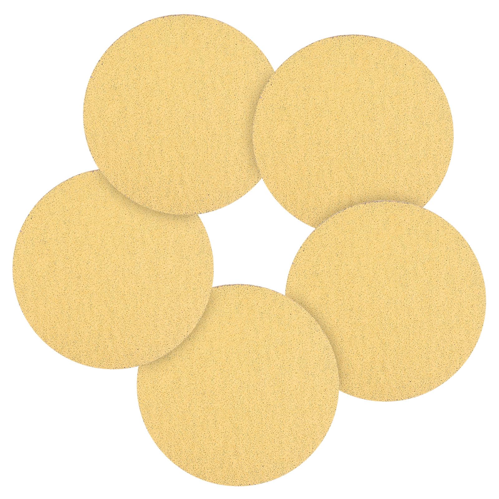 CoCud 100 Pcs 152 mm Sanding Disc 40 Grit Round Hook and Loop Sandpaper Fit for Orbital Sander or Automotive Car Repairing, Grinding and Polishing, Yellow
