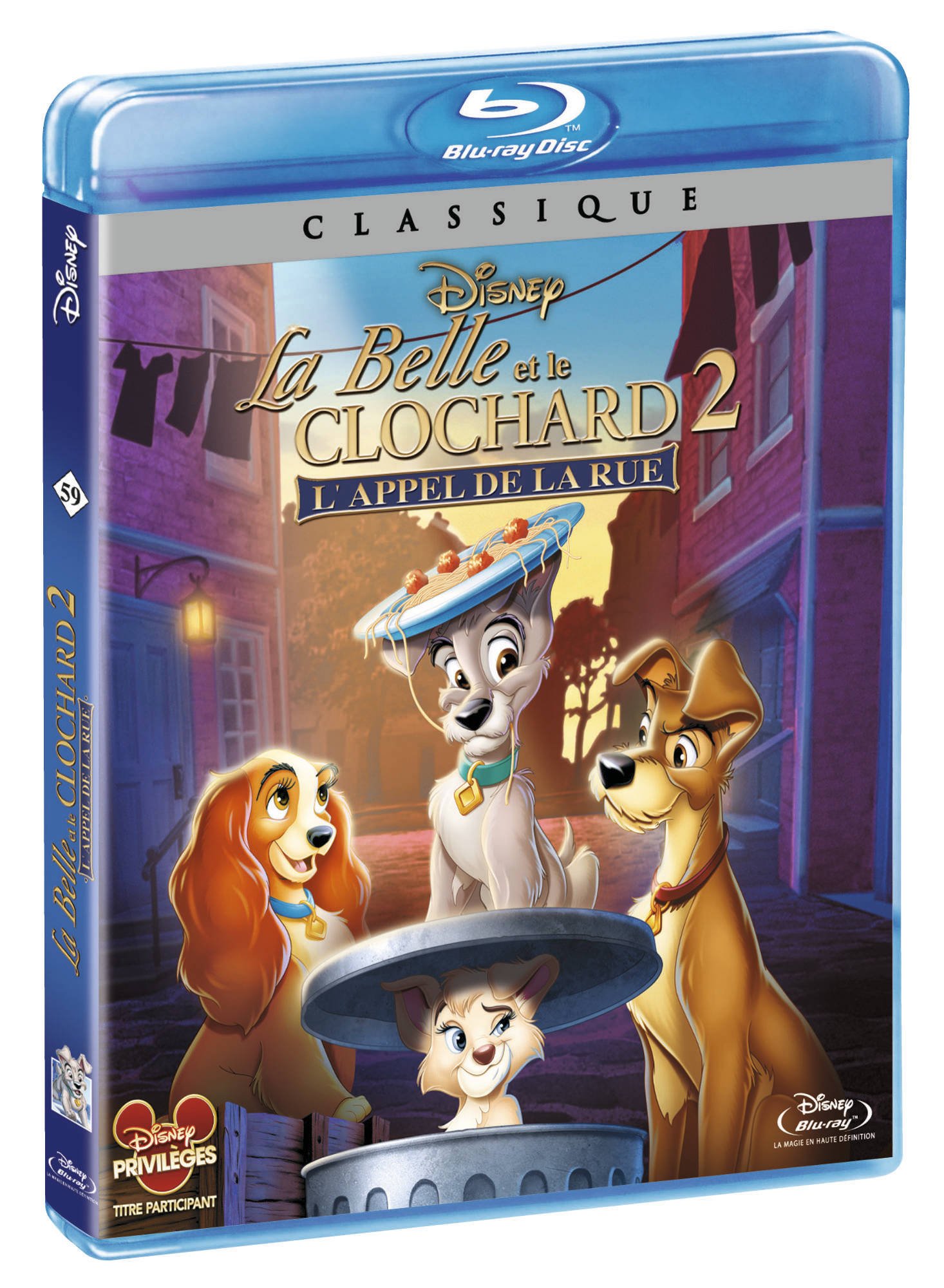 THE WALT DISNEY COMPAGNY La Belle et le clochard 2 - L'appel de la rue [Blu-Ray]