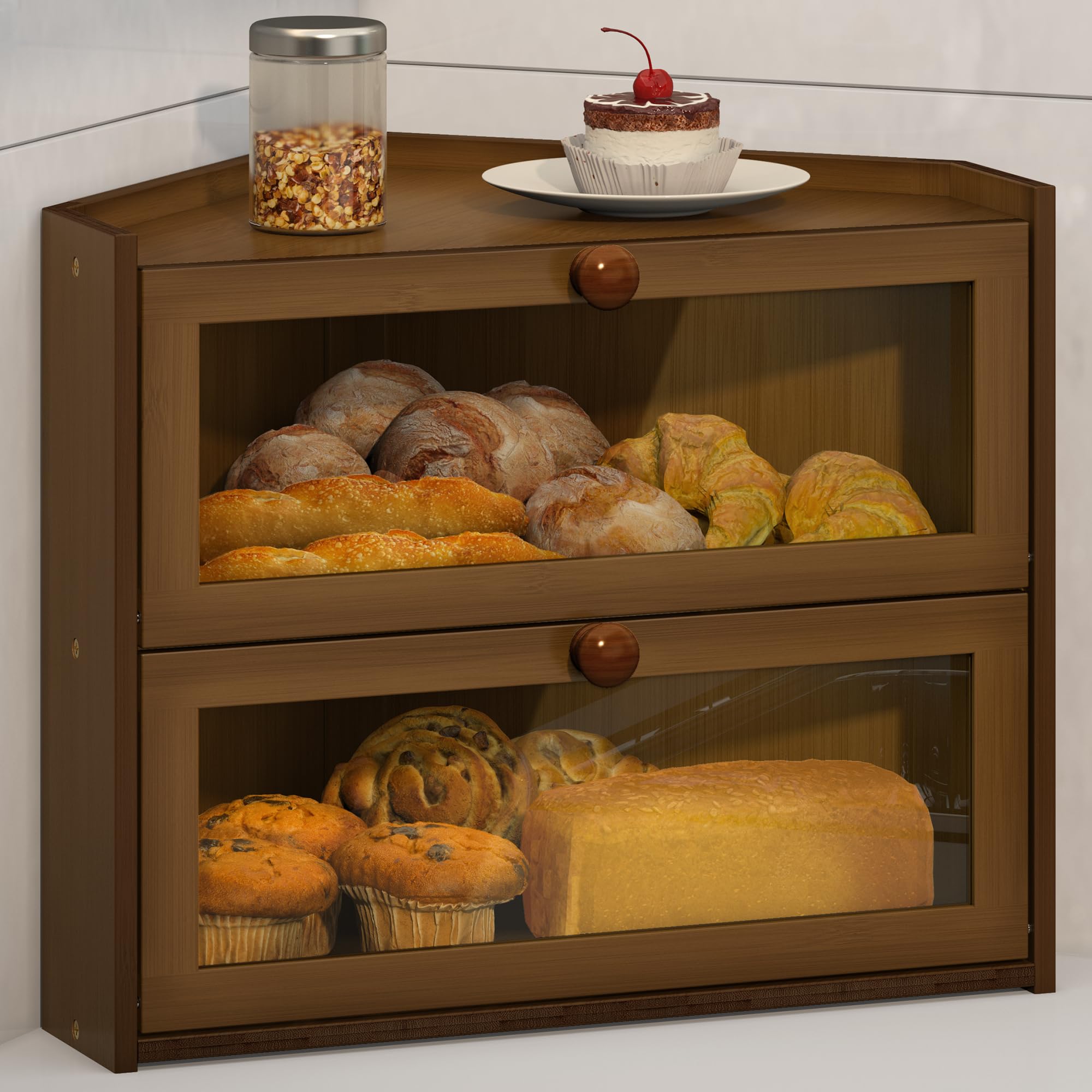 JANSNIMEN Corner Bread Box