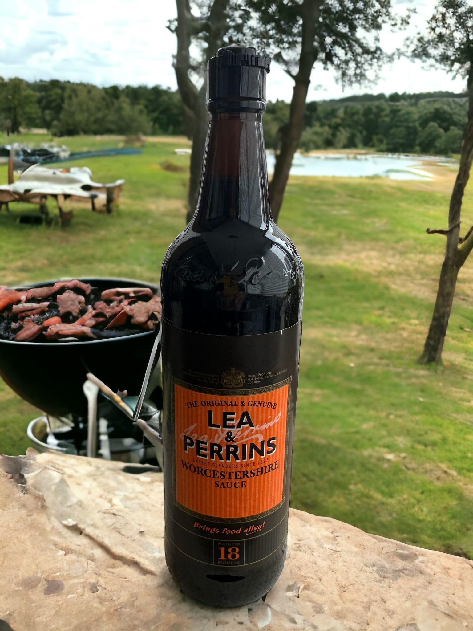Combo de Lea & Perrins Worcestershire Sauce la salsa negra de los chef y maestros en la cocina recetas inigualables- 2 x 568ml