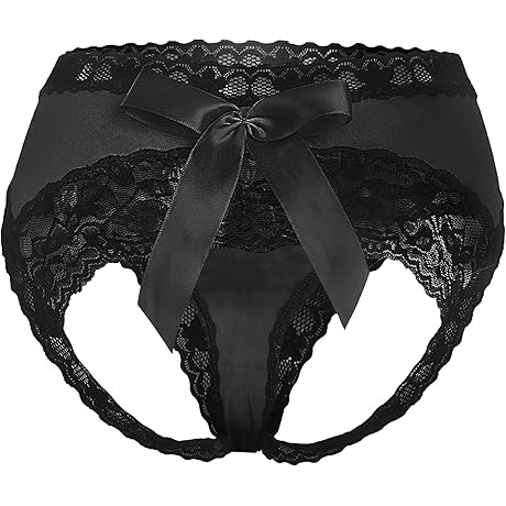 Lace Bowknot Assless Panties