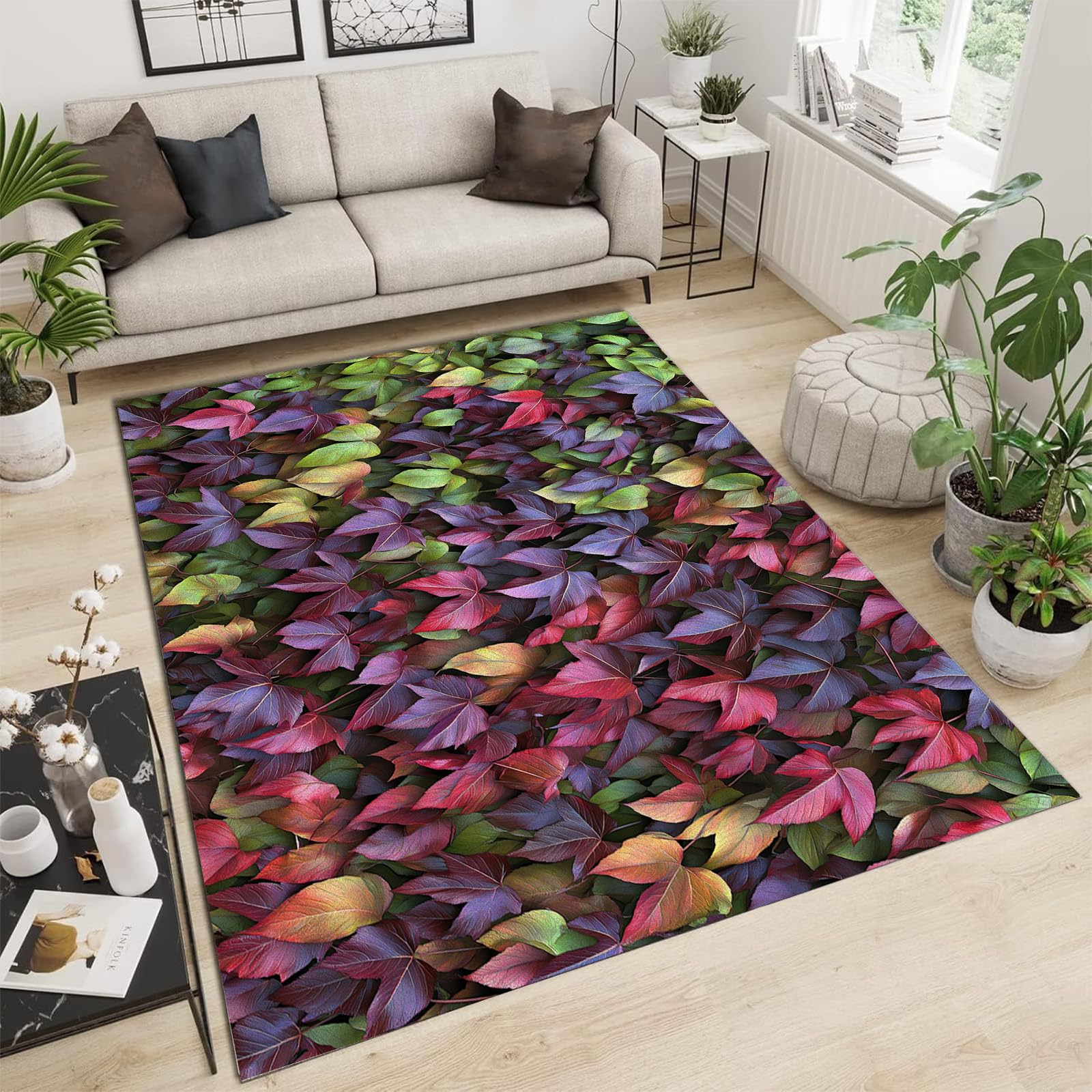 Tapis intérieur extérieur moderne 200x300cm pour salon et terrasse