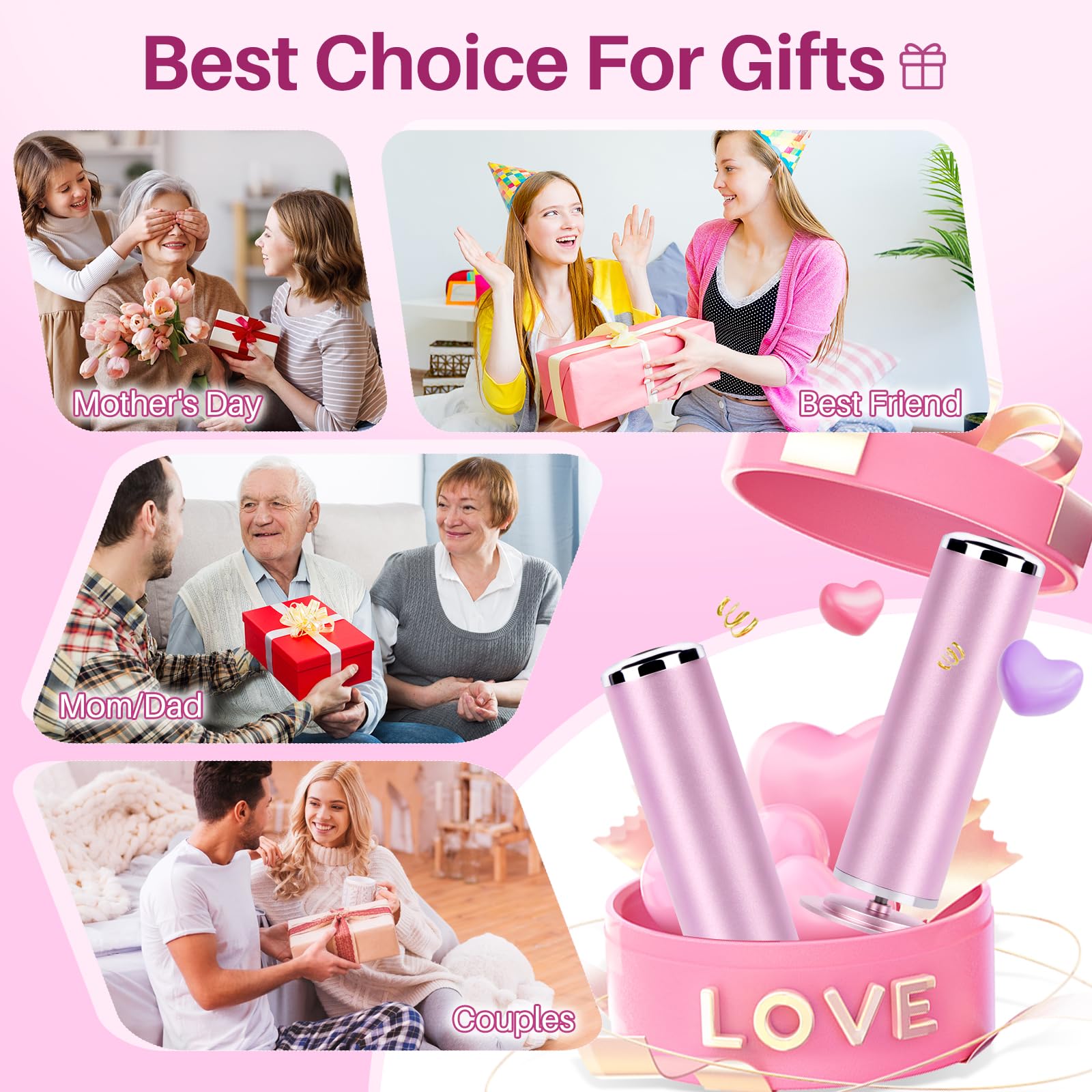 LIONVISON Electric Foot Callus Remover: Adjustable Speed Foot File for Cracked Heels - Working Women's Summer Pedicure Tool with 60pcs Sandpaper Discs - Dead Skin Remover for Dry Feet at-Home