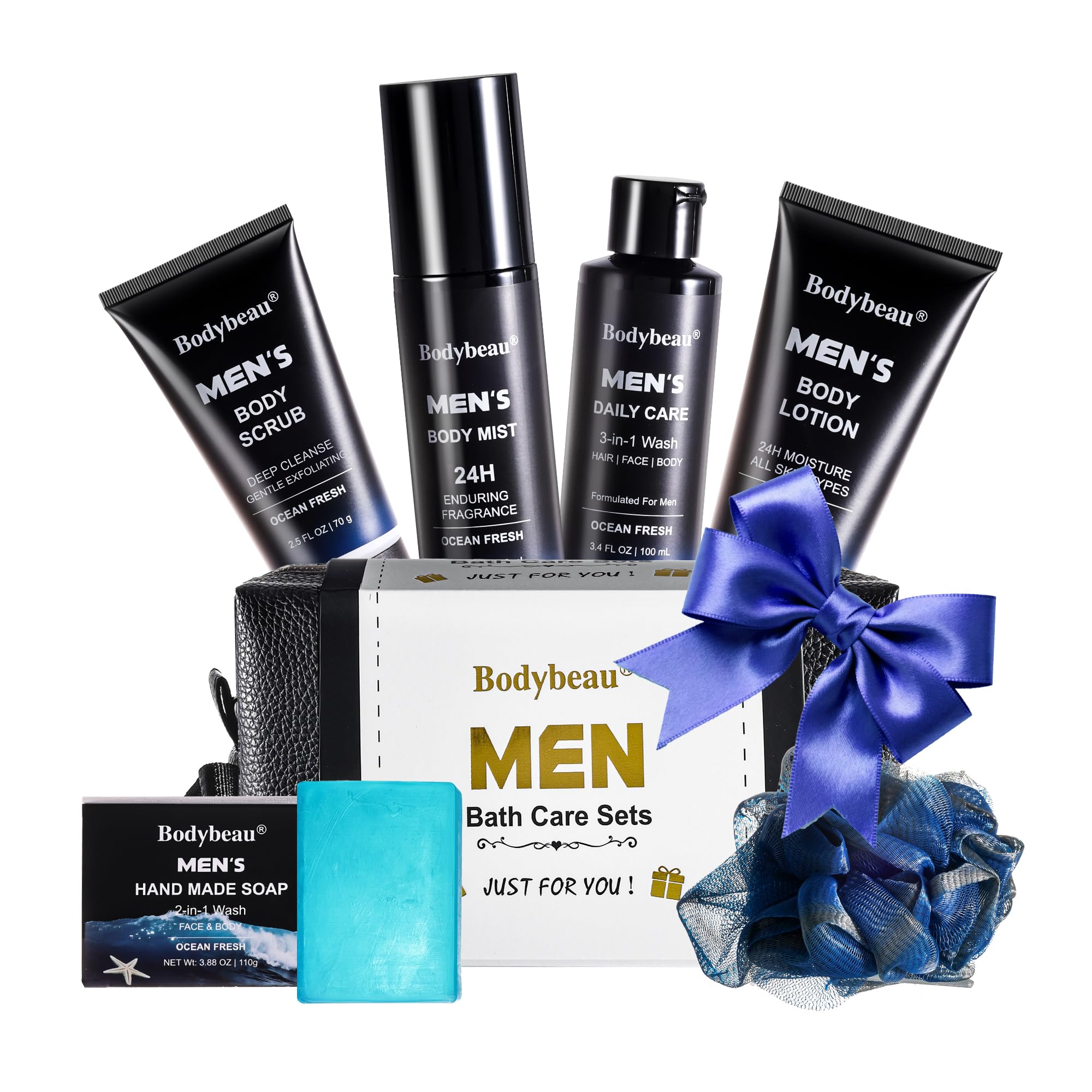 Amazon.com : Bodybeau Men's Bath and Body Spa Gift Set - 7-Piece