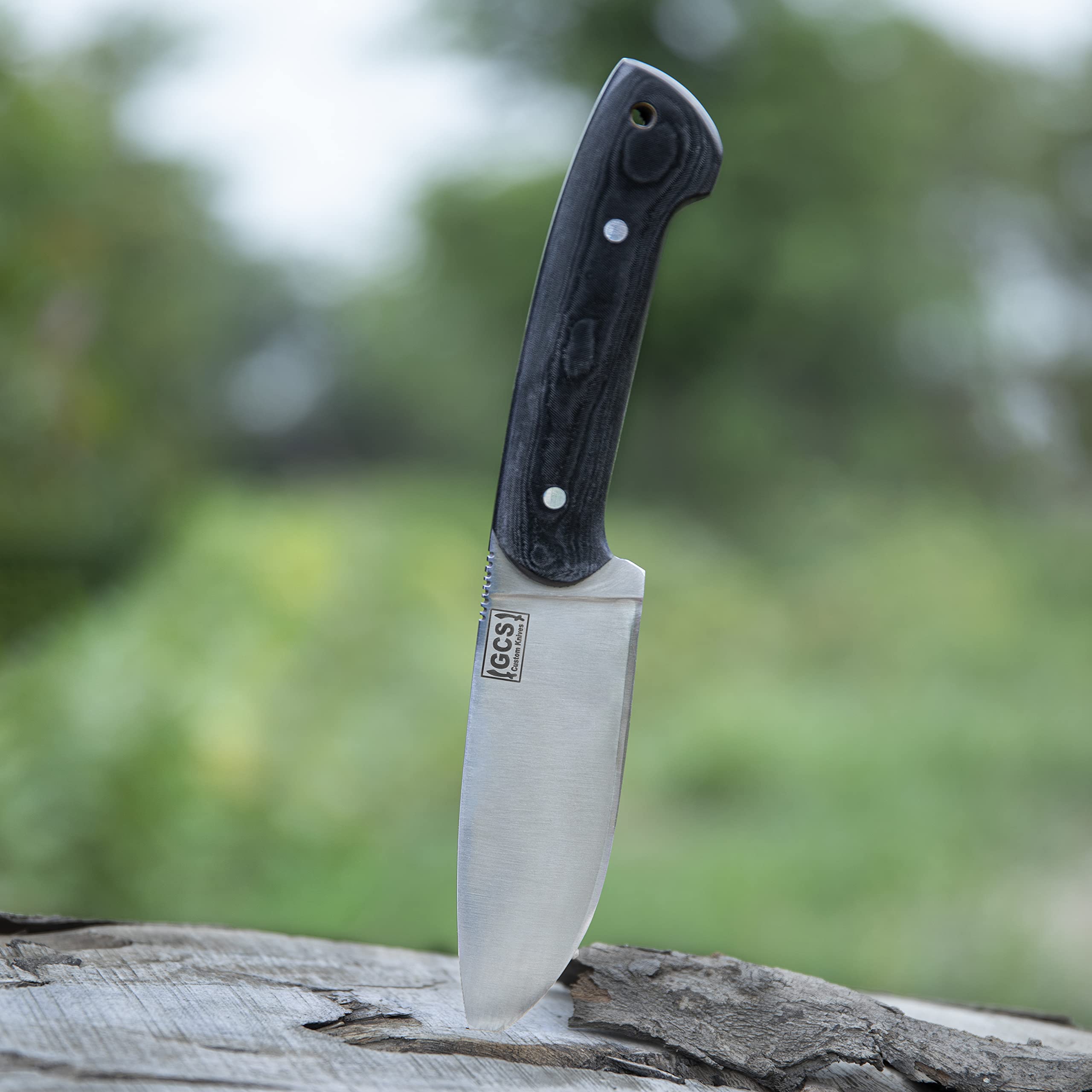 GCS Handmade Micarta Handle D2 Tool Steel Tactical knife Hunting Knife