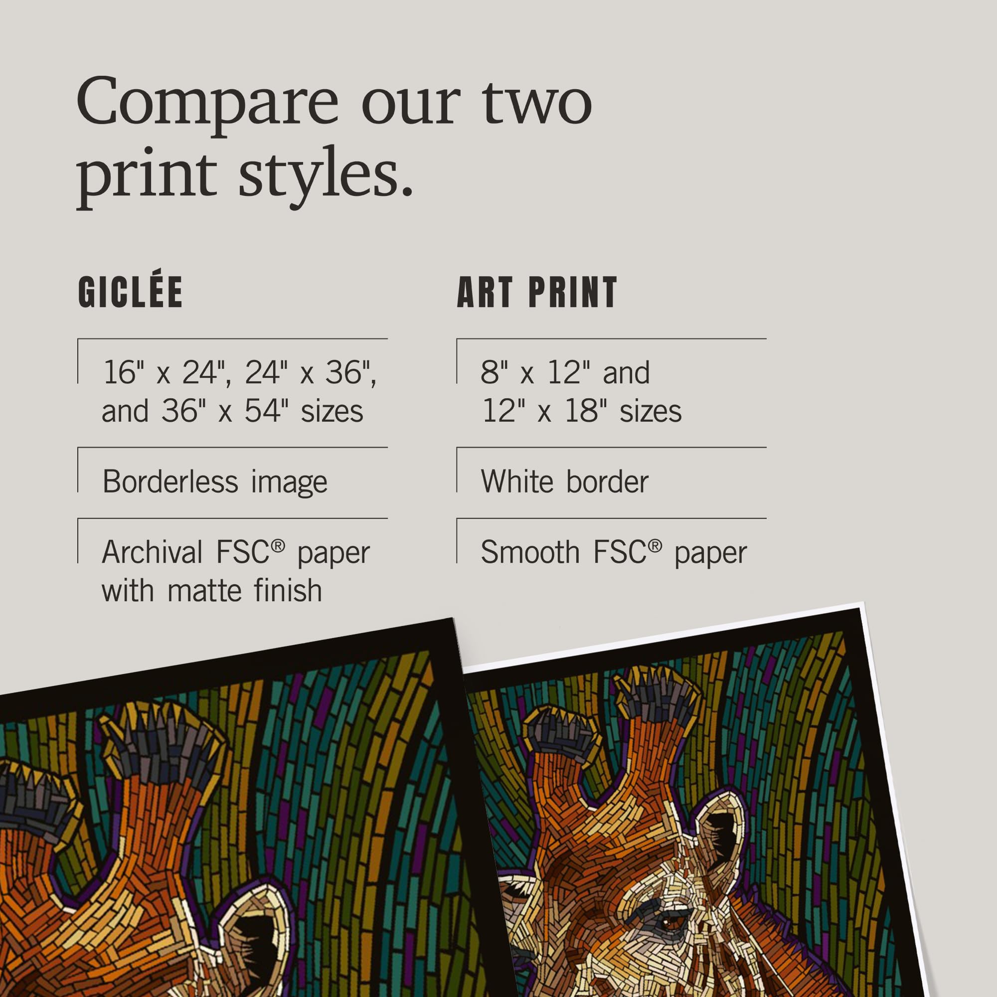 Amazon.com: Lantern Press 16x24 Inch Giclee Print, Giraffe, Paper