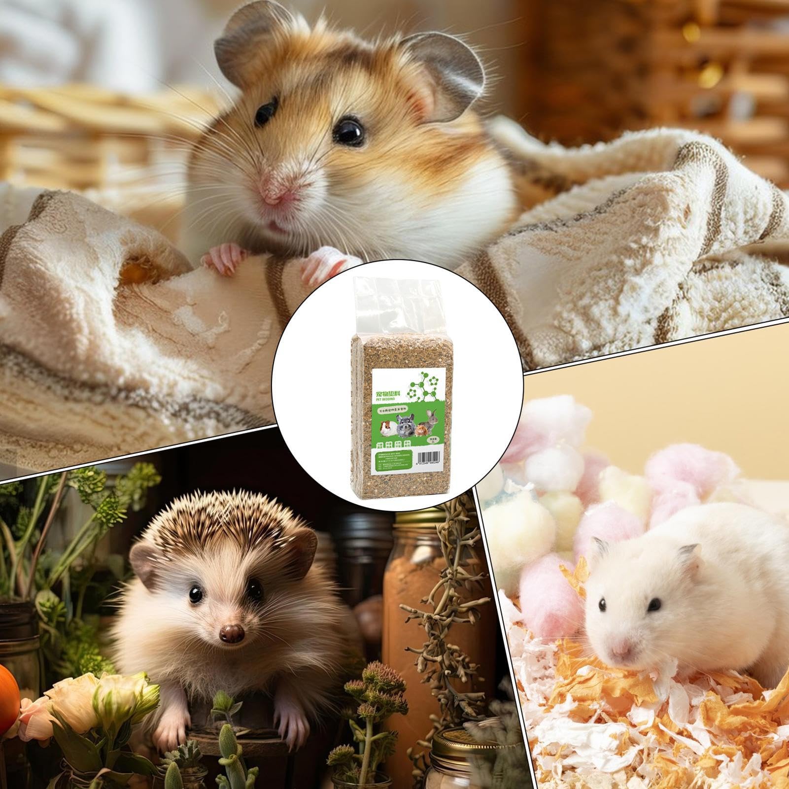Małe łóżko dla zwierząt, naturalne podłoże kontrolne Odor Control, miękki materiał do gniazdowania, chłonna wyściółka do jeża, szynszyli, kurczaka, chomika, klatki, siedliska, terrarium, gniazda