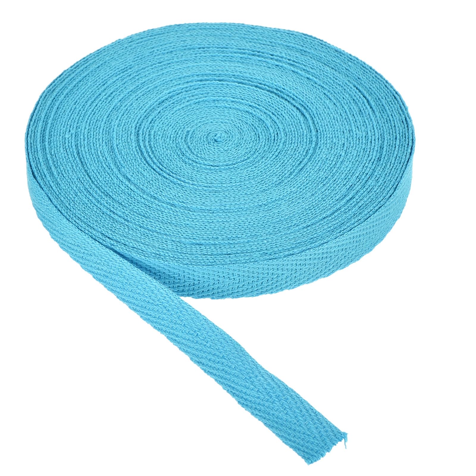 PATIKIL Cotton Twill Tape 10mm(3/8 Inch) 10 Yards Cotton Ribbon Bias Binding Tape Herringbone Webbing Trim for Sewing Gift Wrapping Craft DIY Sky Blue